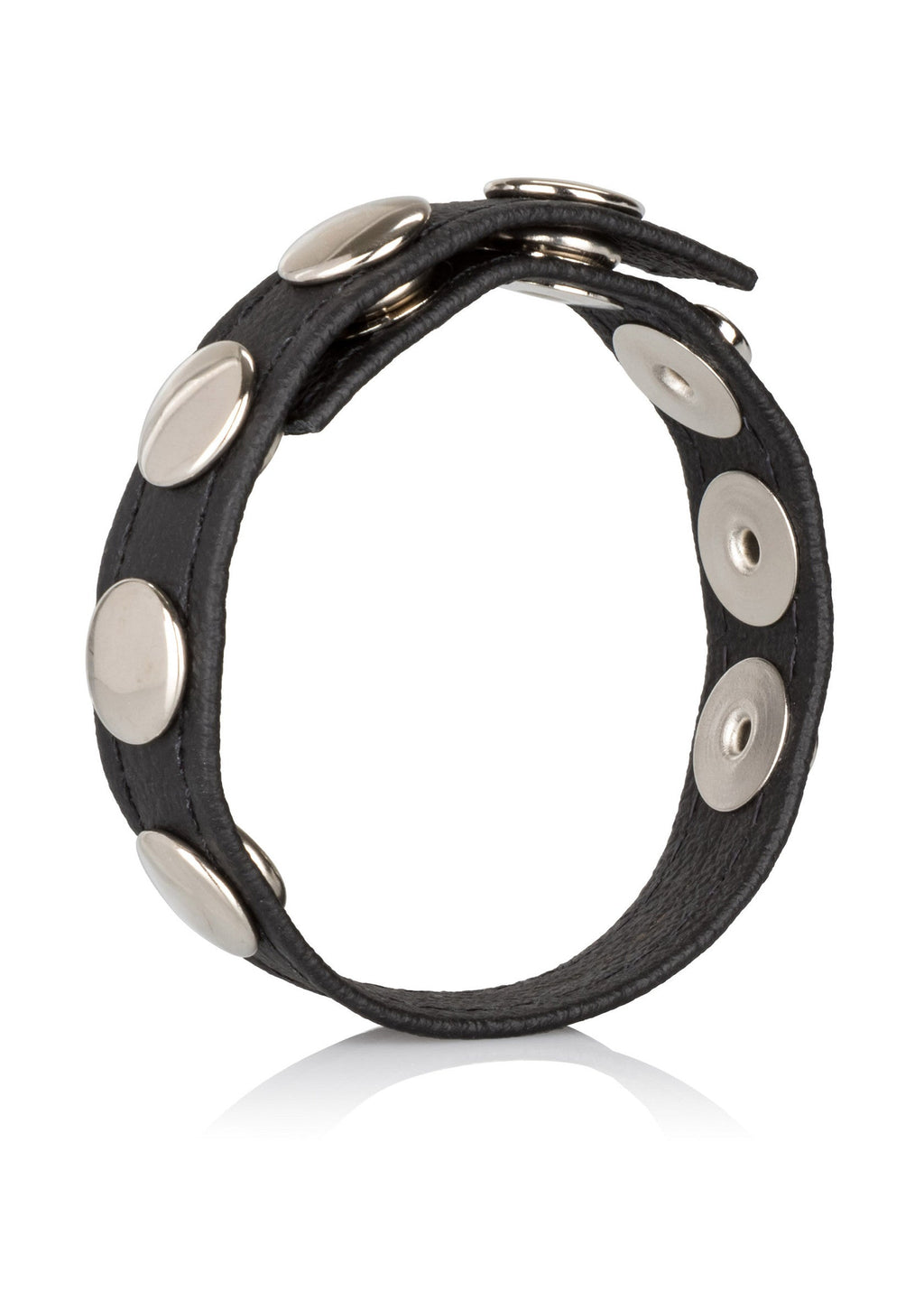 Multi-shot black leather ring
