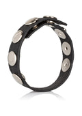 Multi-shot black leather ring