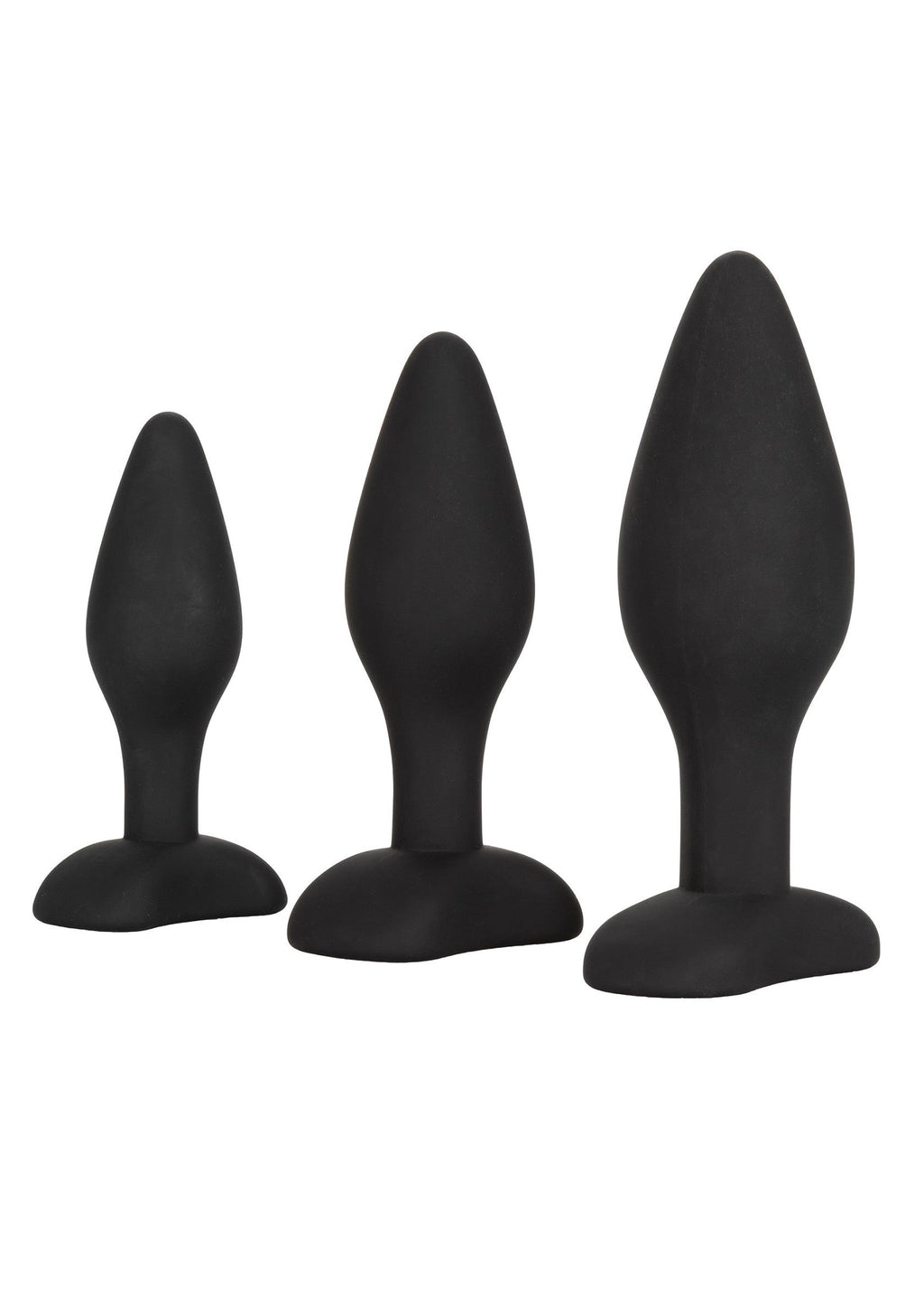 Black silicone anal exercise kit