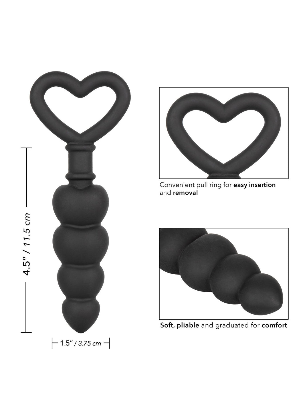 Black silicone love probe