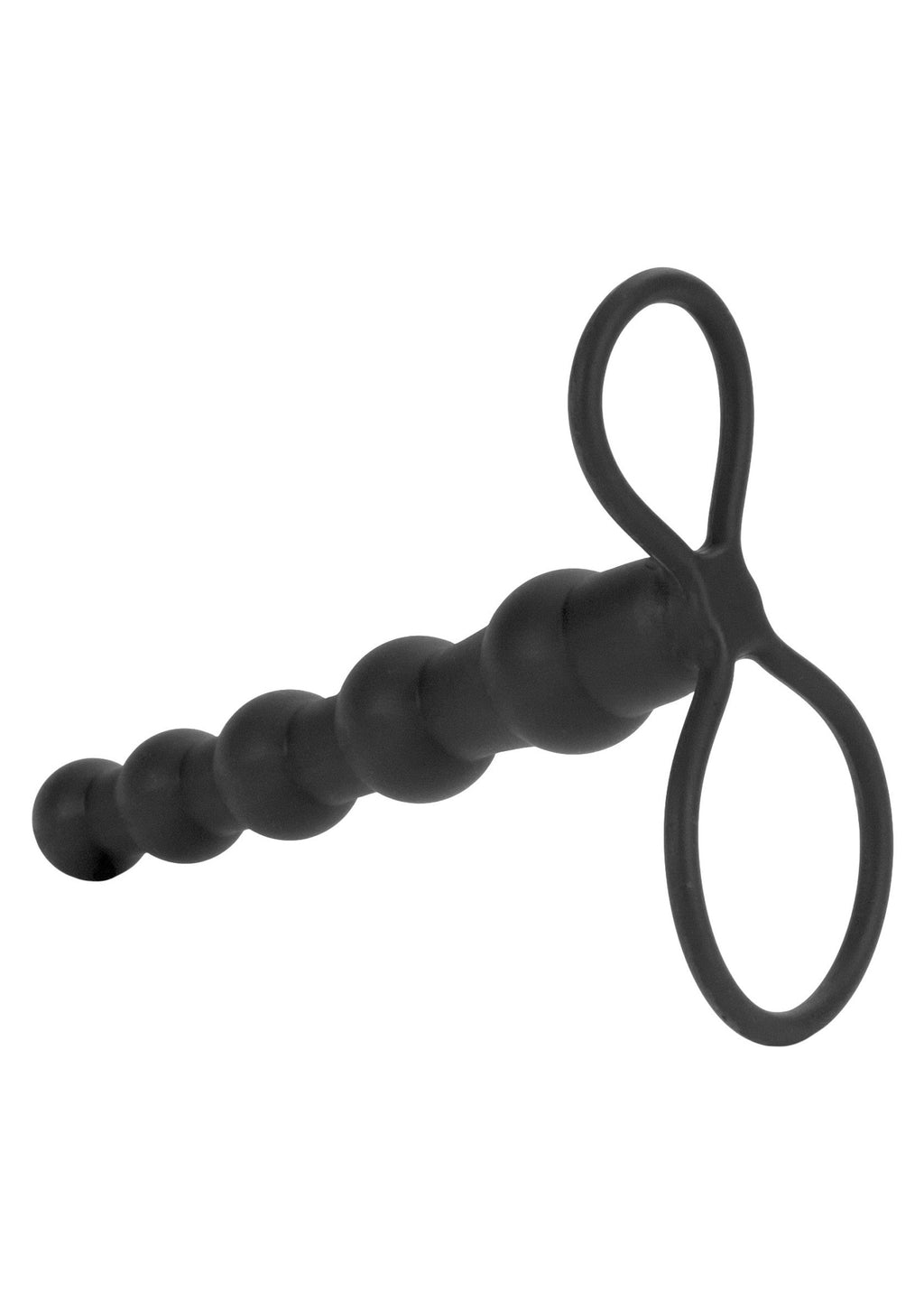 Double knight with black silicone beads