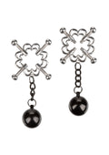 Silver 4-point weighted nipple press