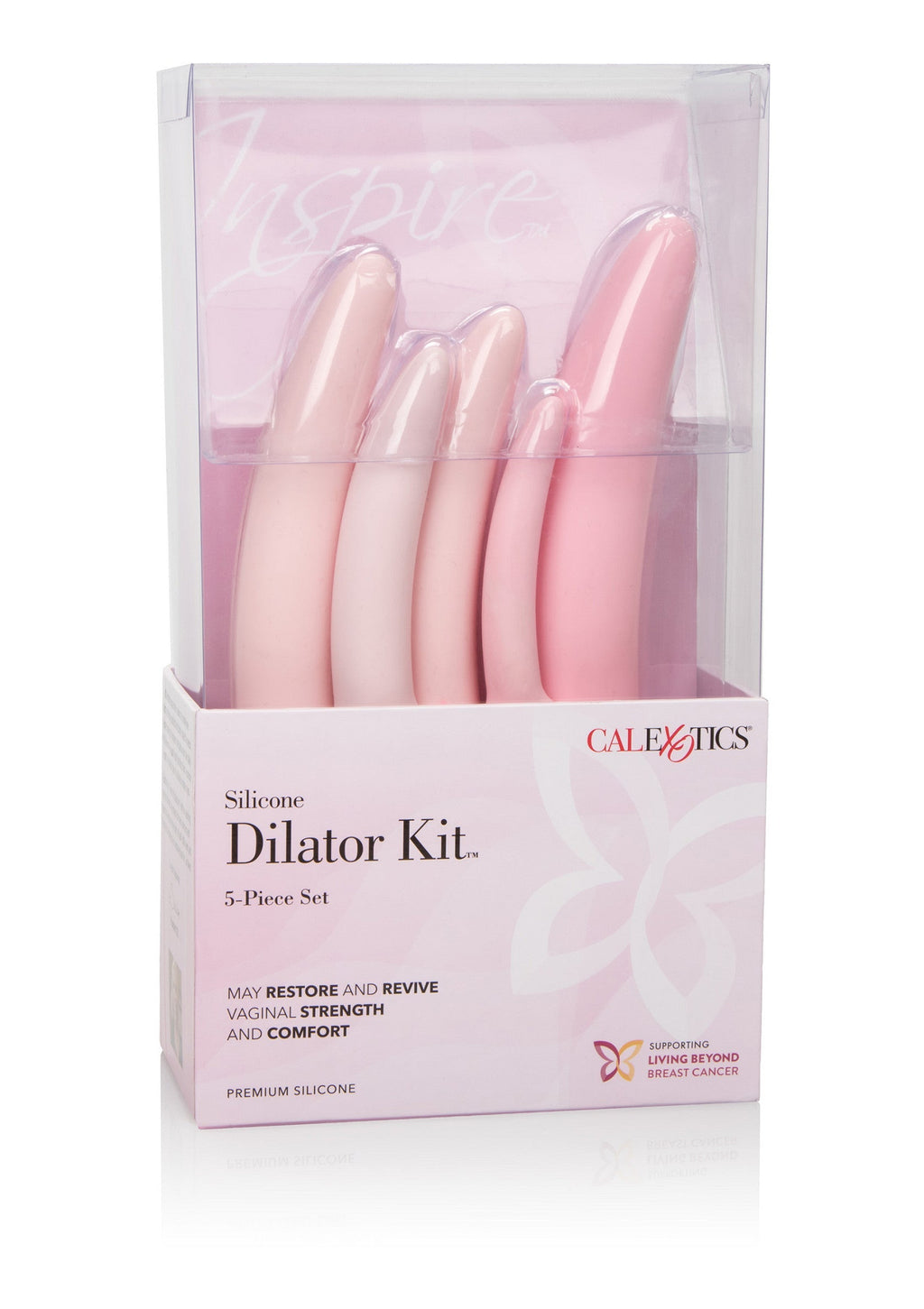 Pink Silicone Dilator Set 5 pcs