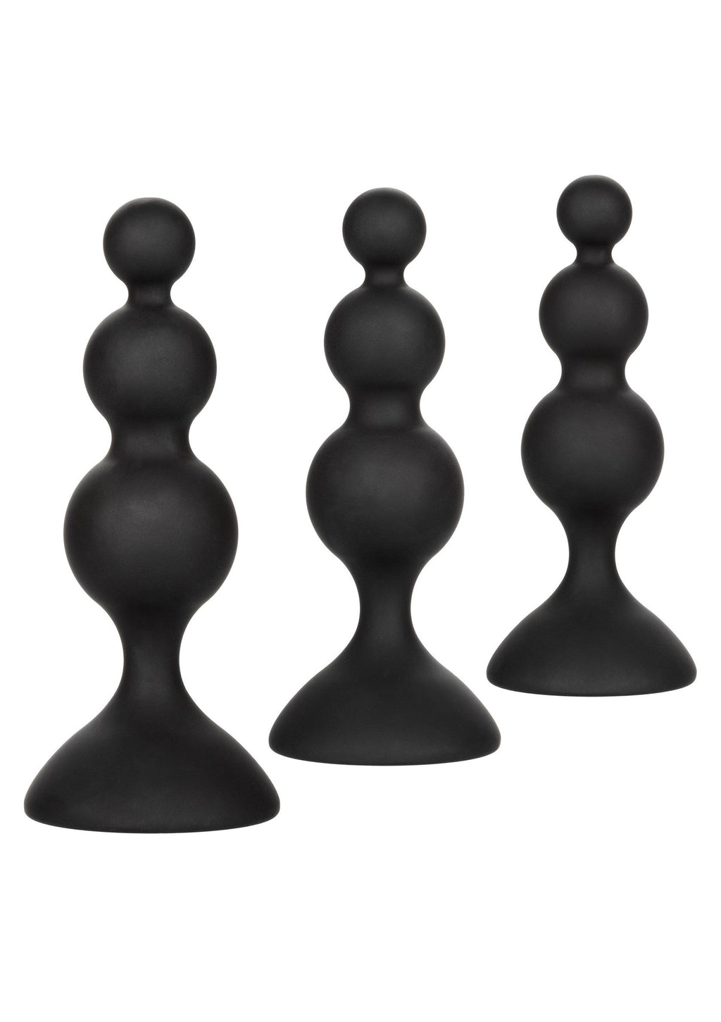 Black silicone bead anal kit
