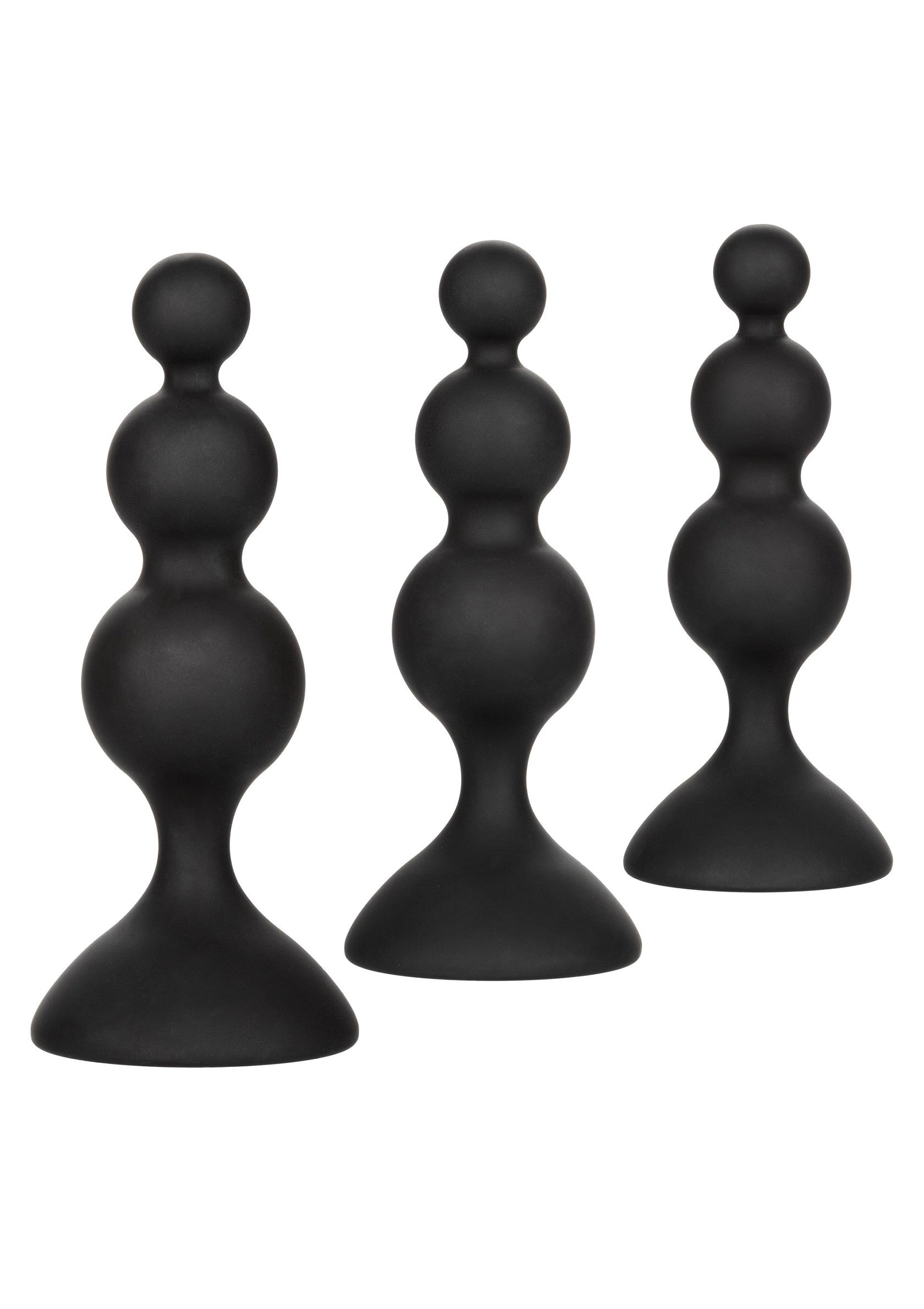 Black silicone bead anal kit