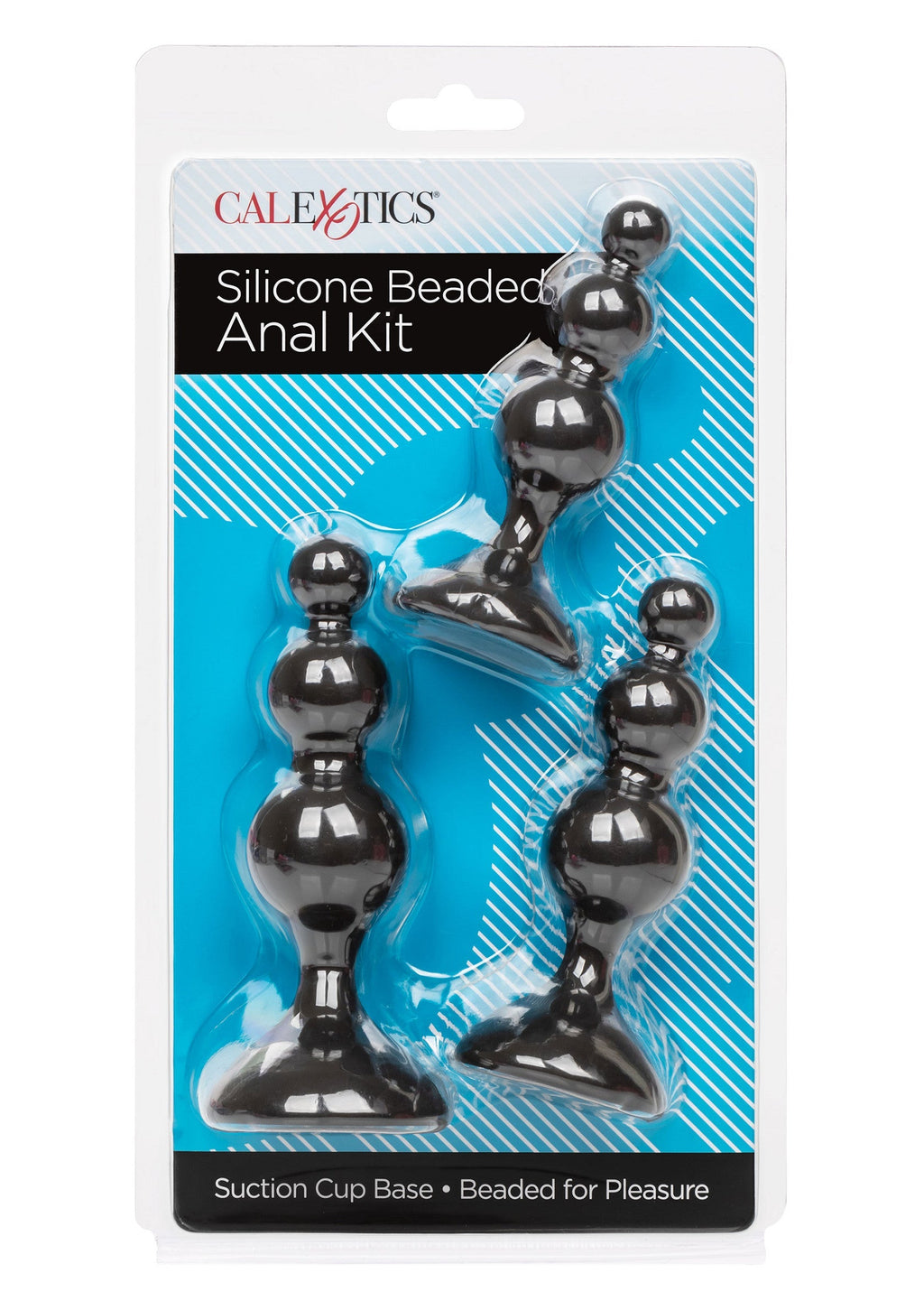 Black silicone bead anal kit