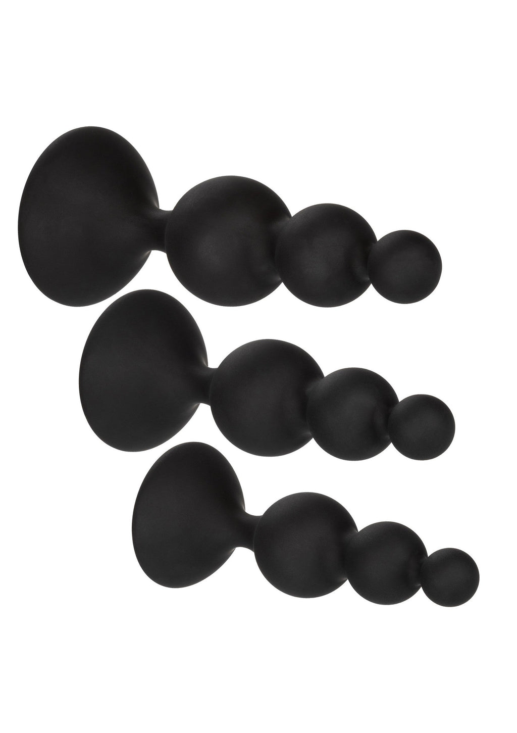Black silicone bead anal kit