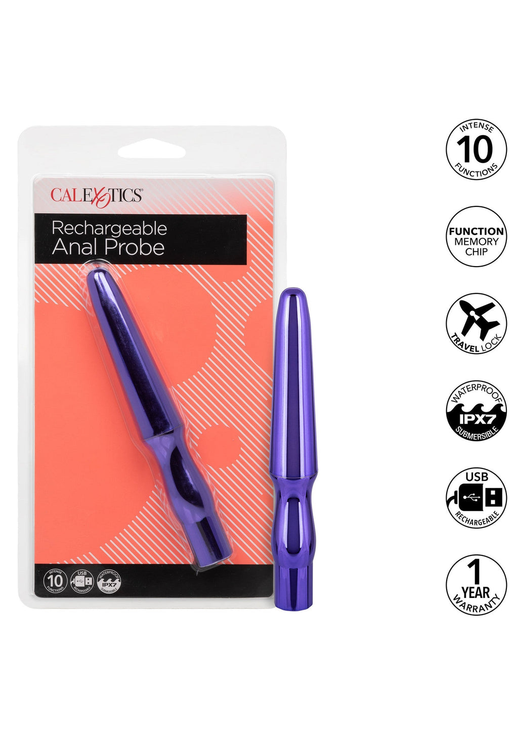 Rechargeable purple anal probe