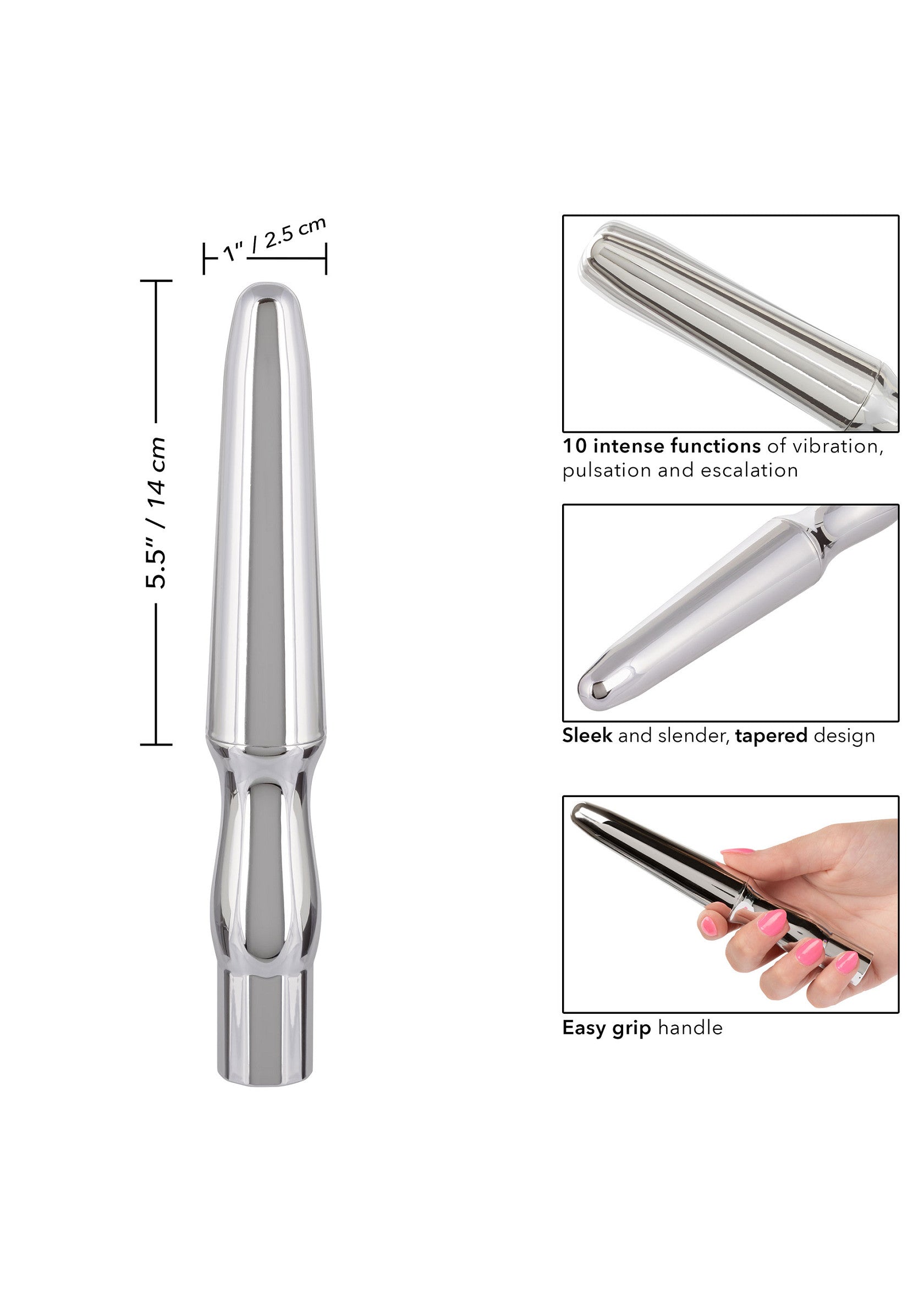 Rechargeable silver anal probe