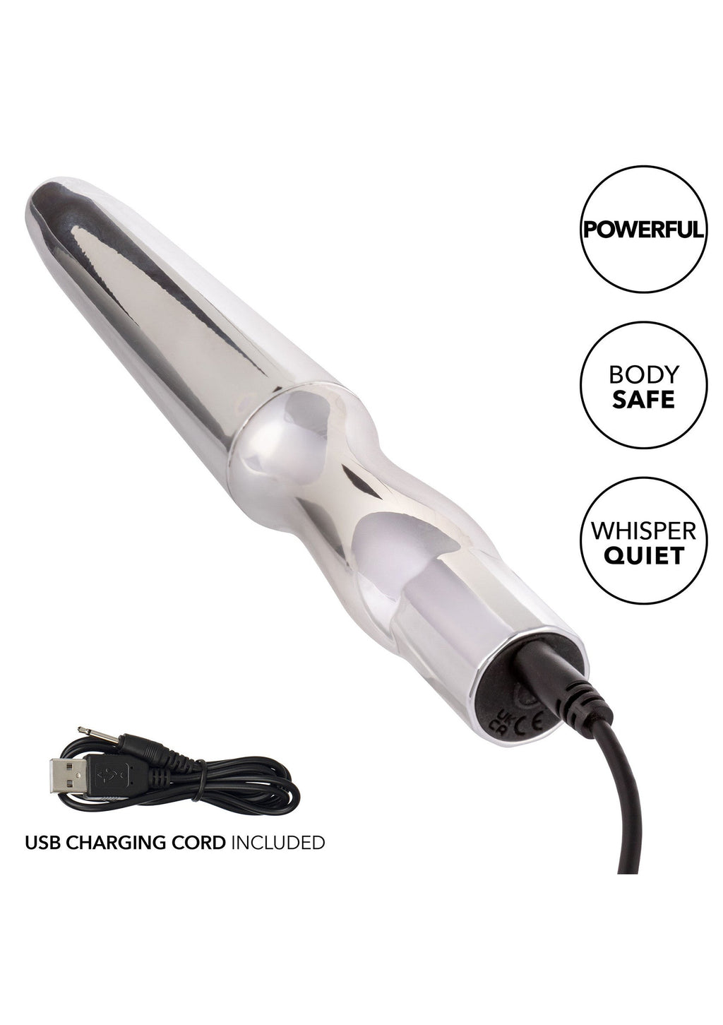 Rechargeable silver anal probe