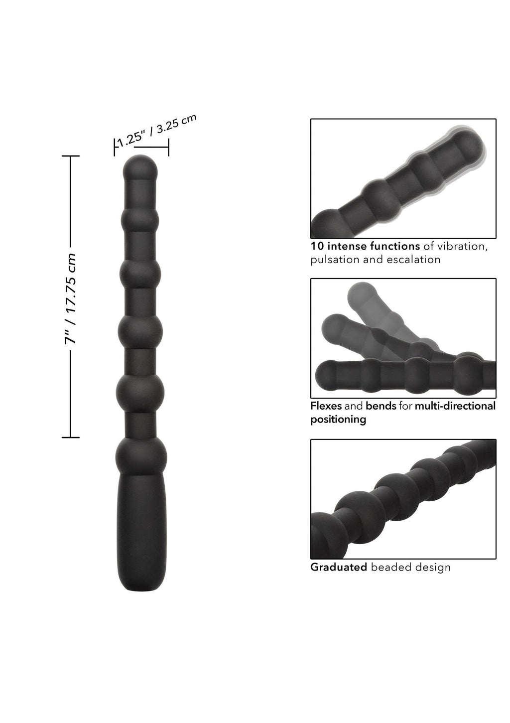 X-10 Rechargeable Black Beads