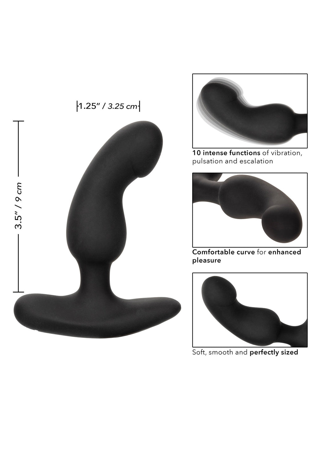 Rechargeable black curved probe