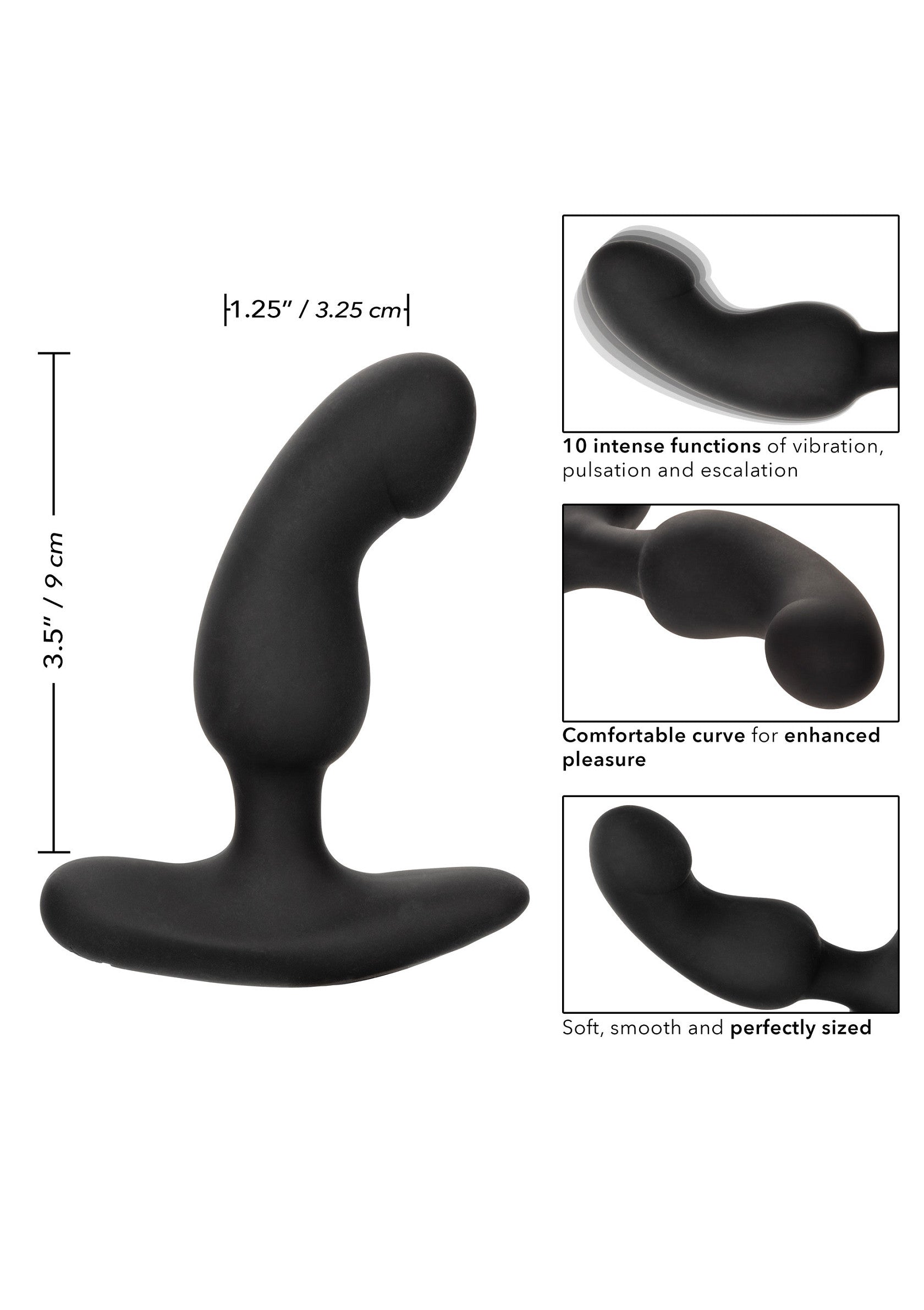 Rechargeable black curved probe