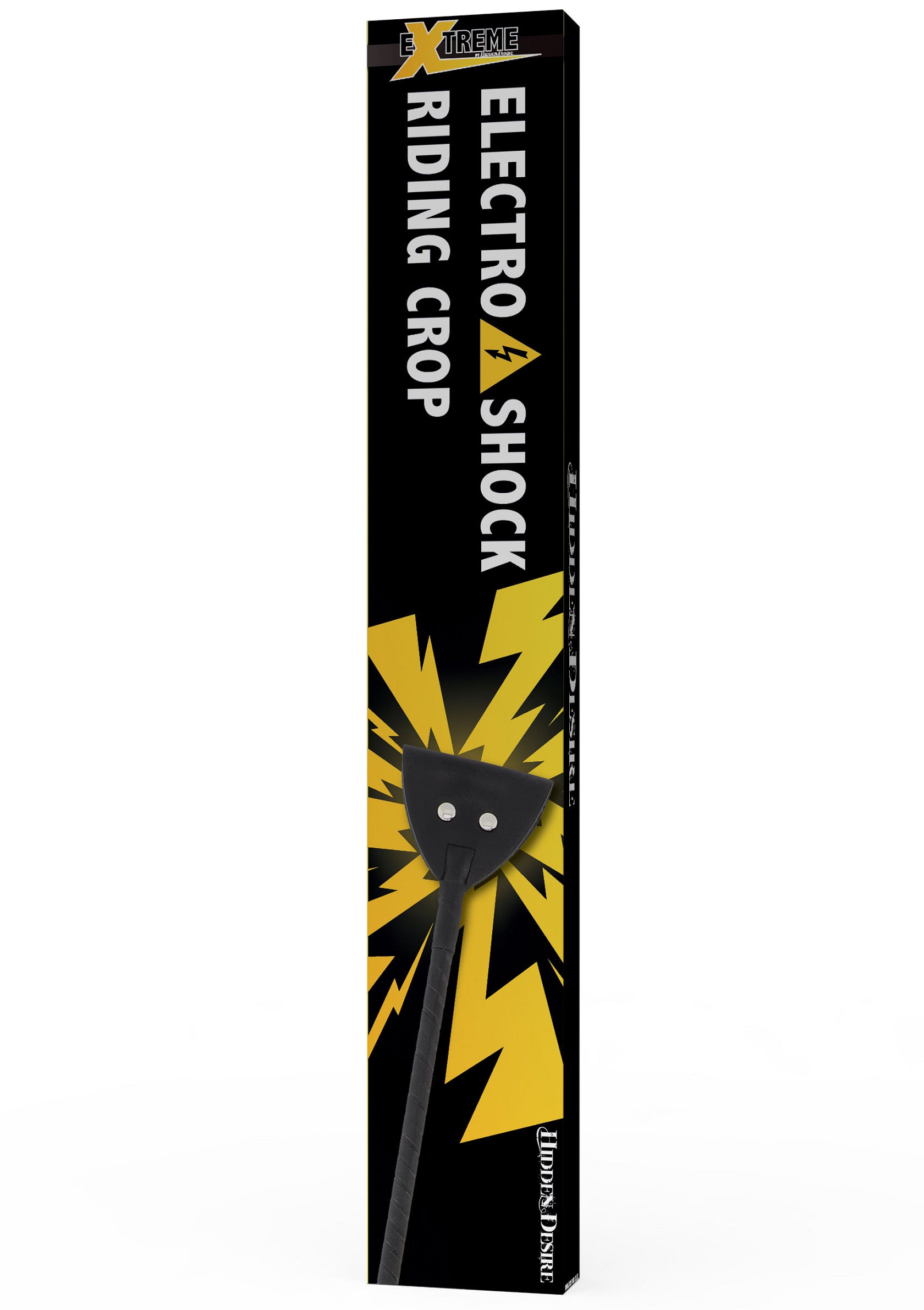 Black electroshock riding crop