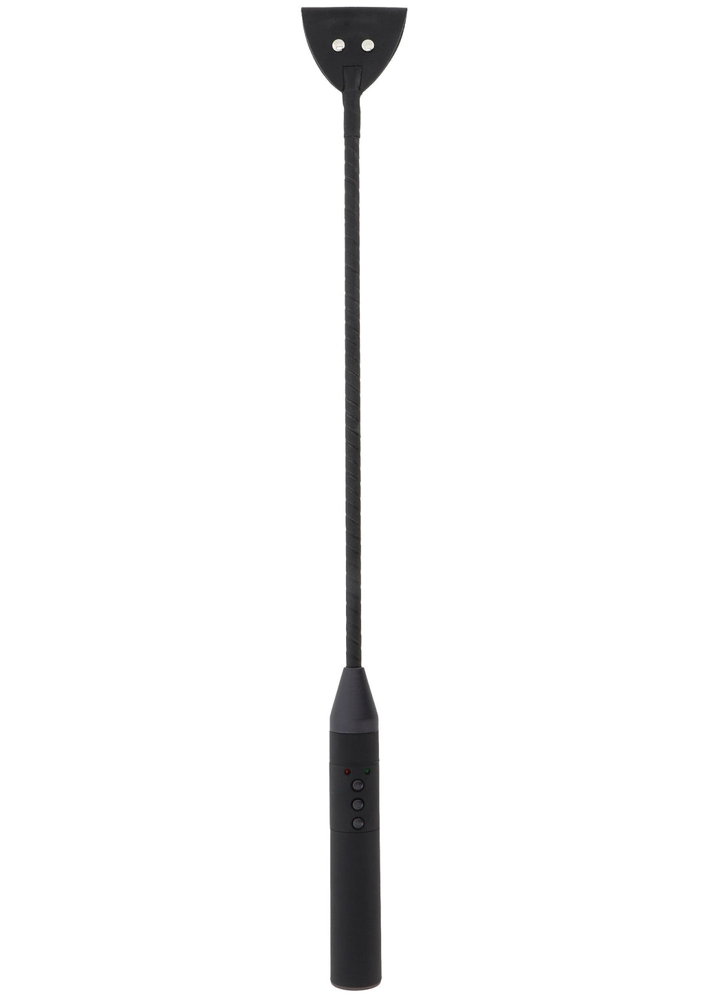 Black electroshock riding crop