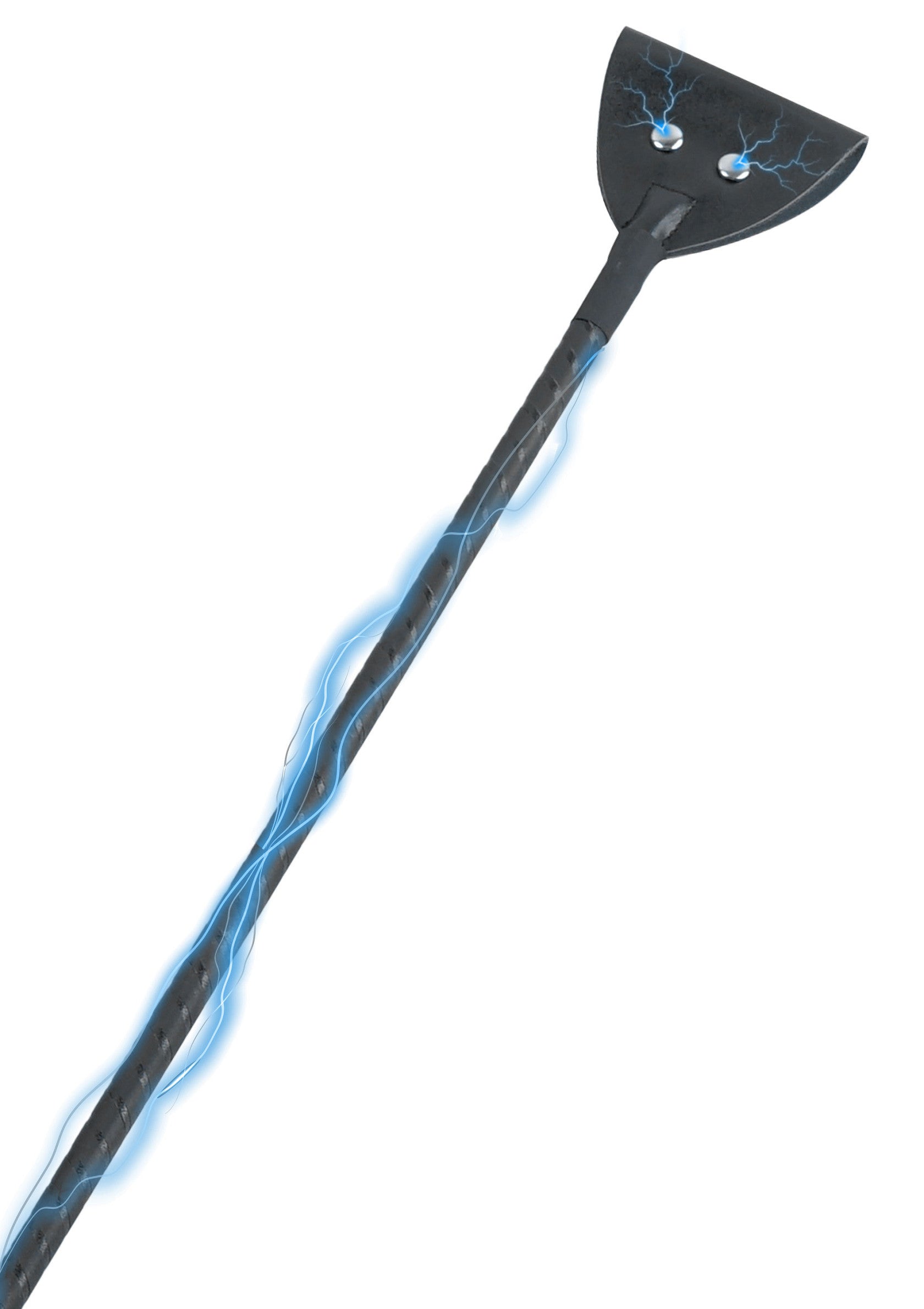 Black electroshock riding crop