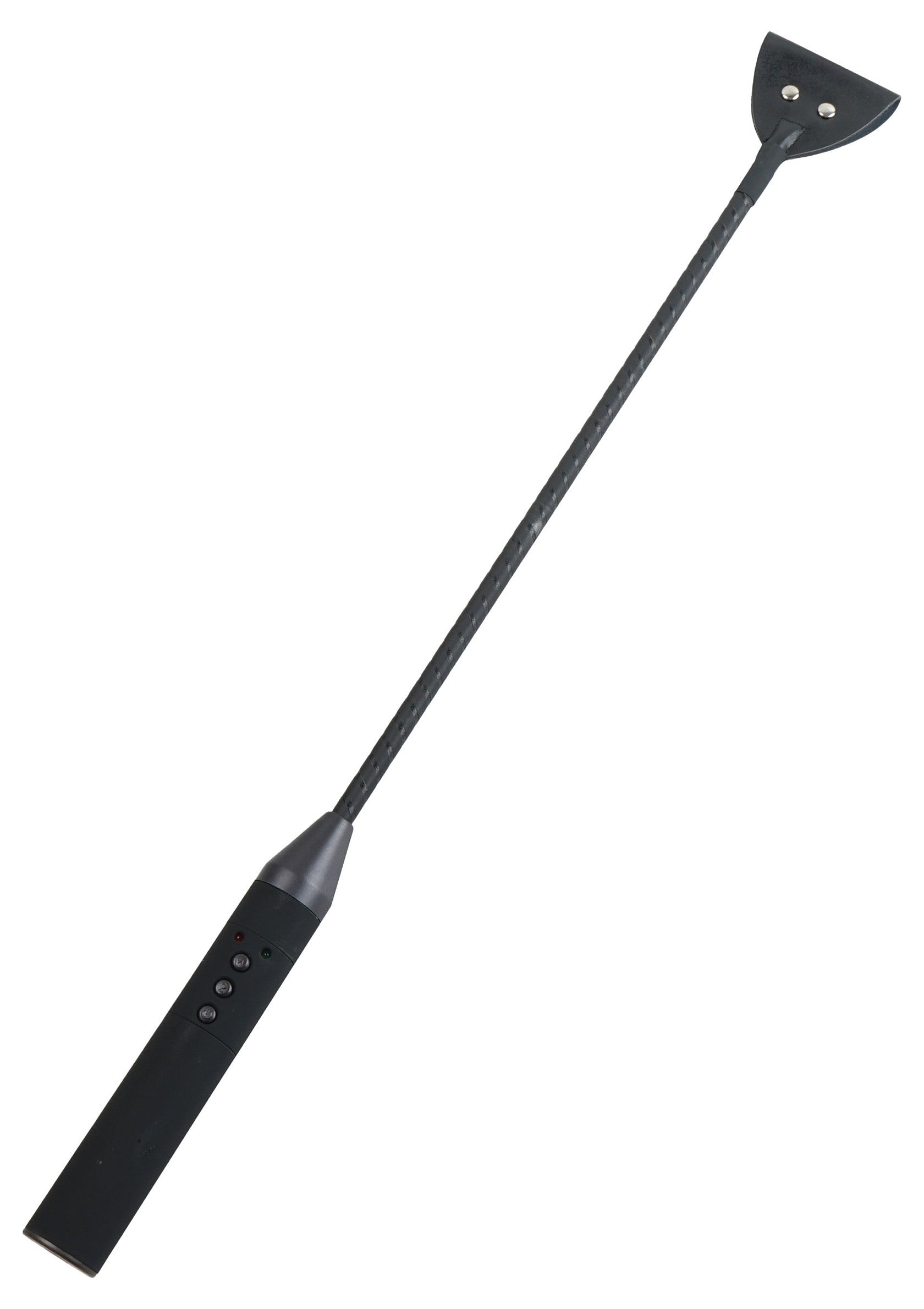Black electroshock riding crop