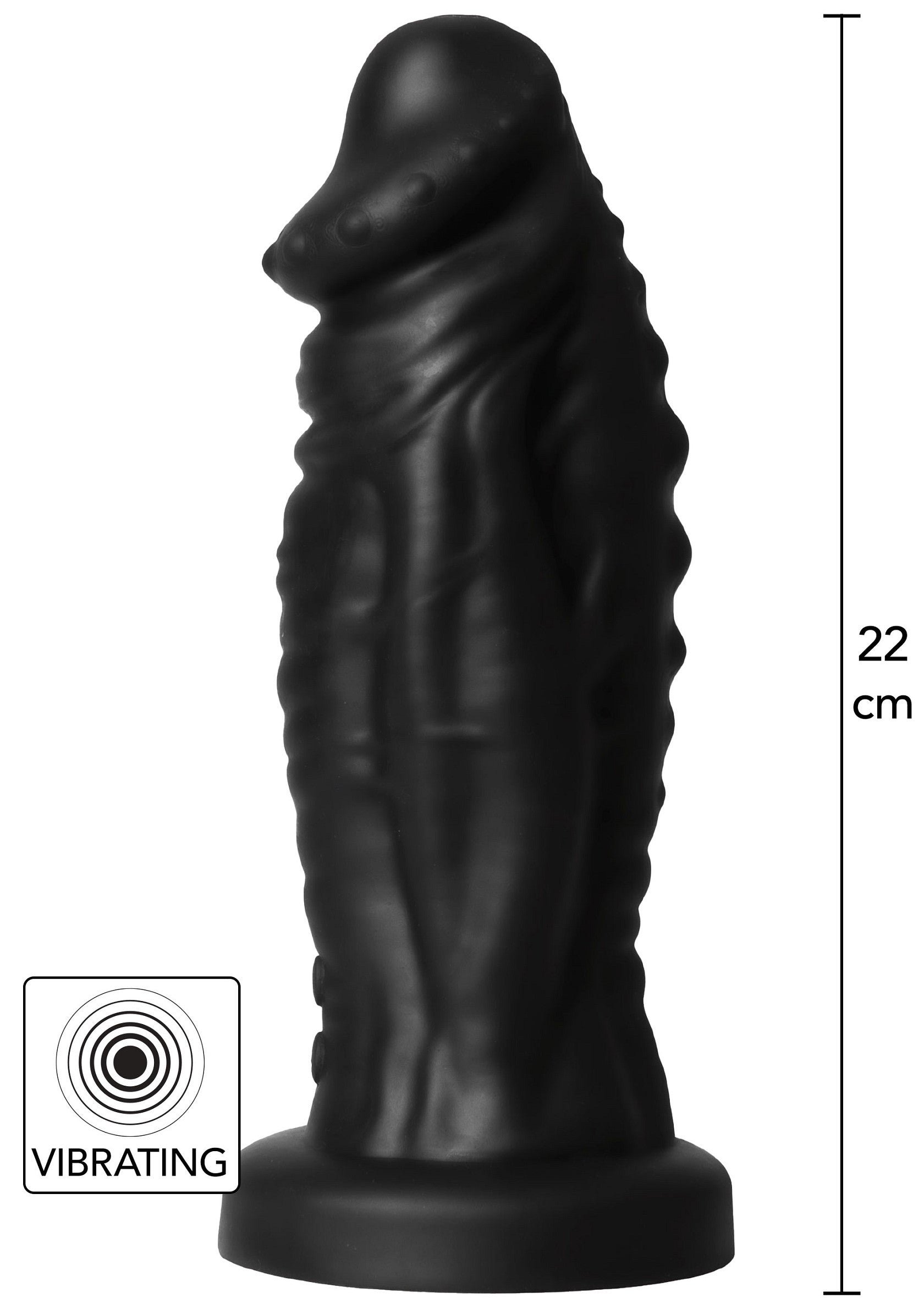 Black devil monster dildo