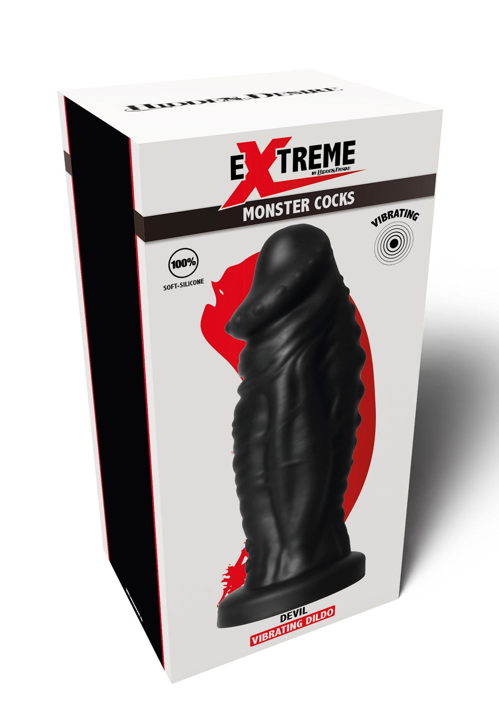 Black devil monster dildo