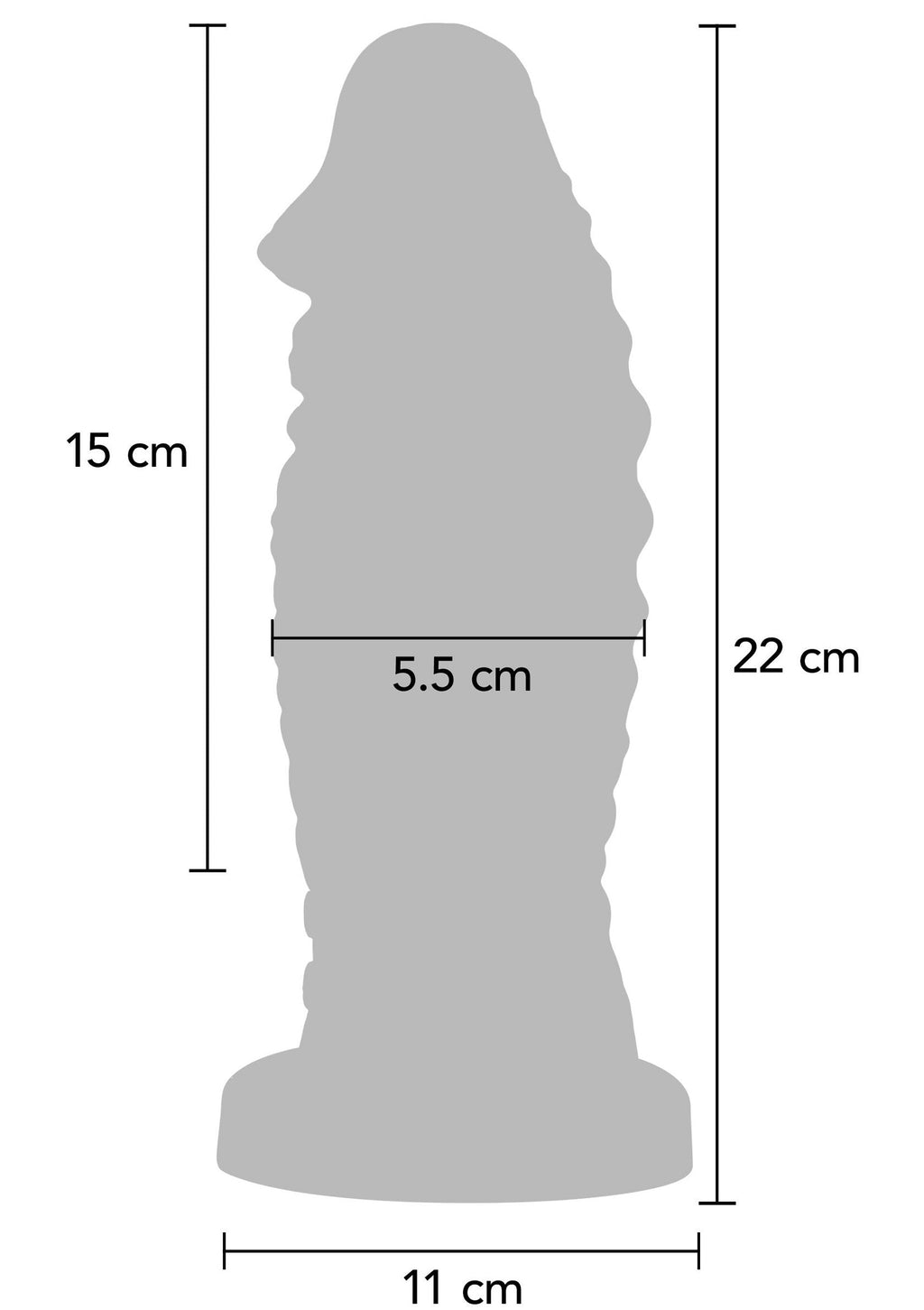Black devil monster dildo