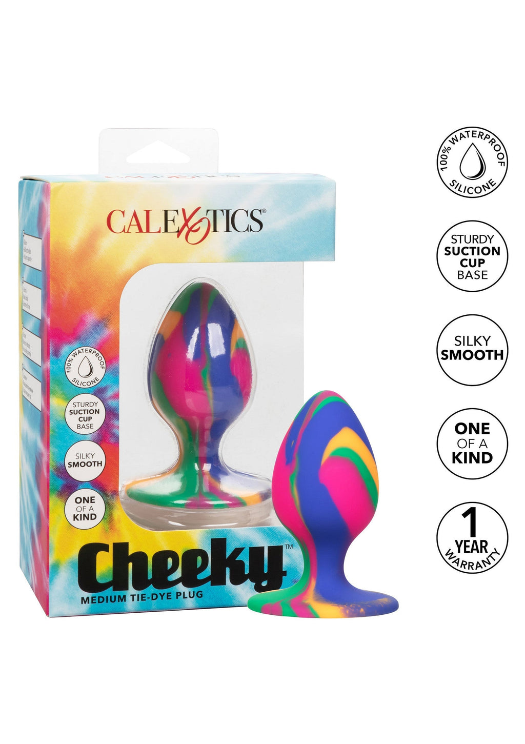 Cheeky Medium Tie-Dye Multi Plug