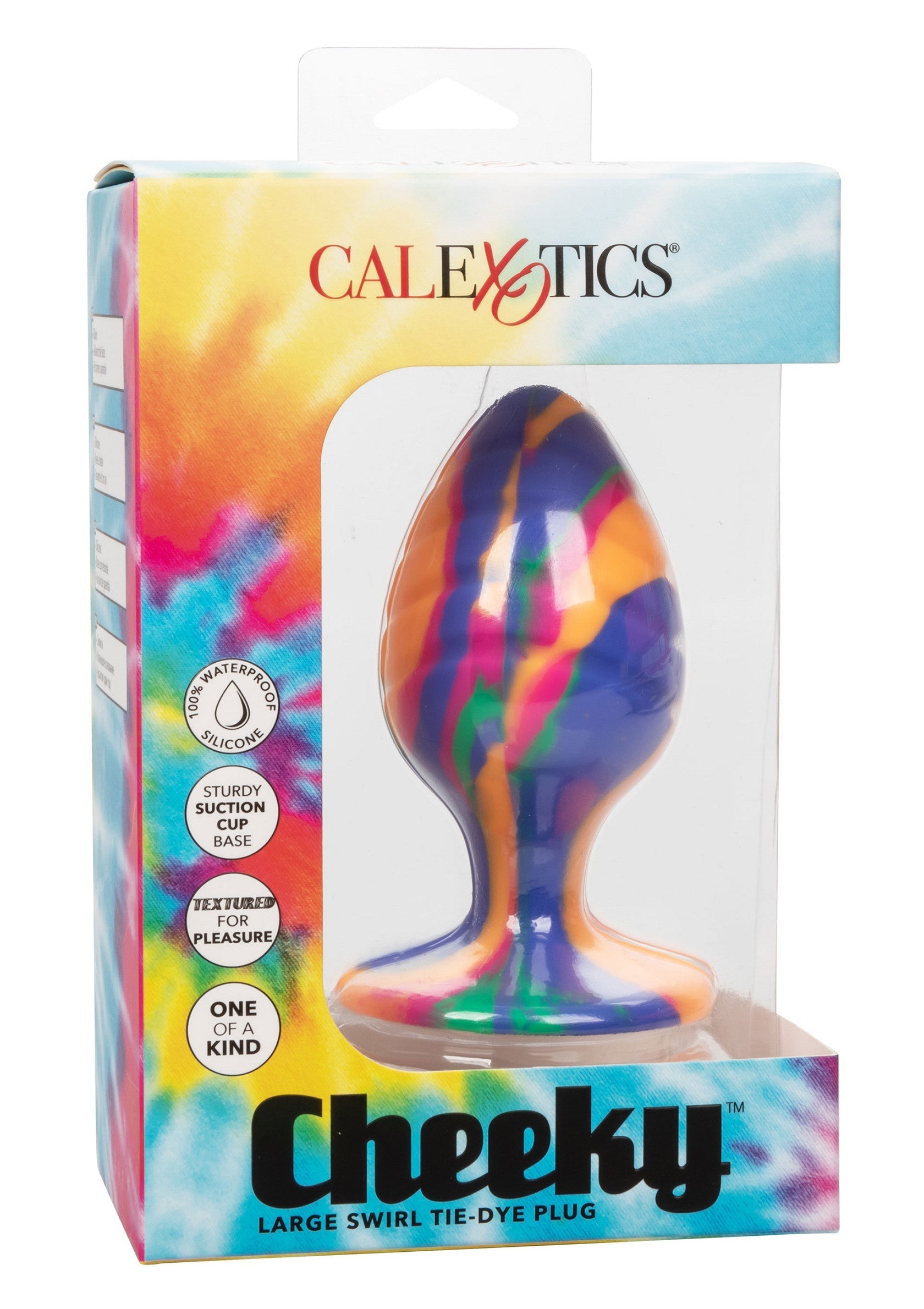 Cheeky Large Multicolored Swirl Plug