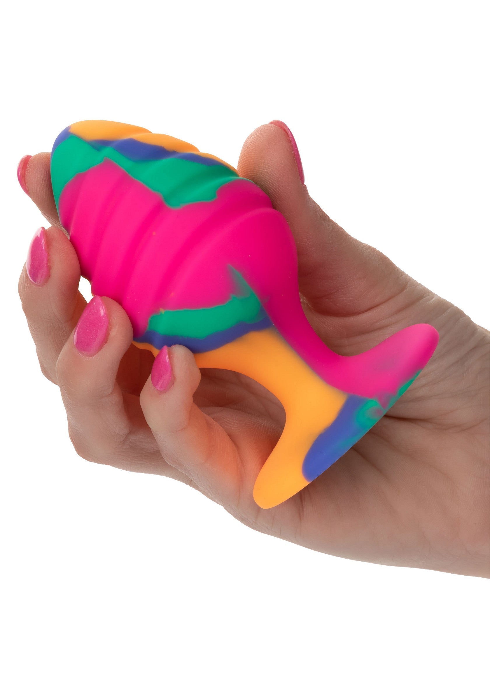 Cheeky Large Multicolored Swirl Plug