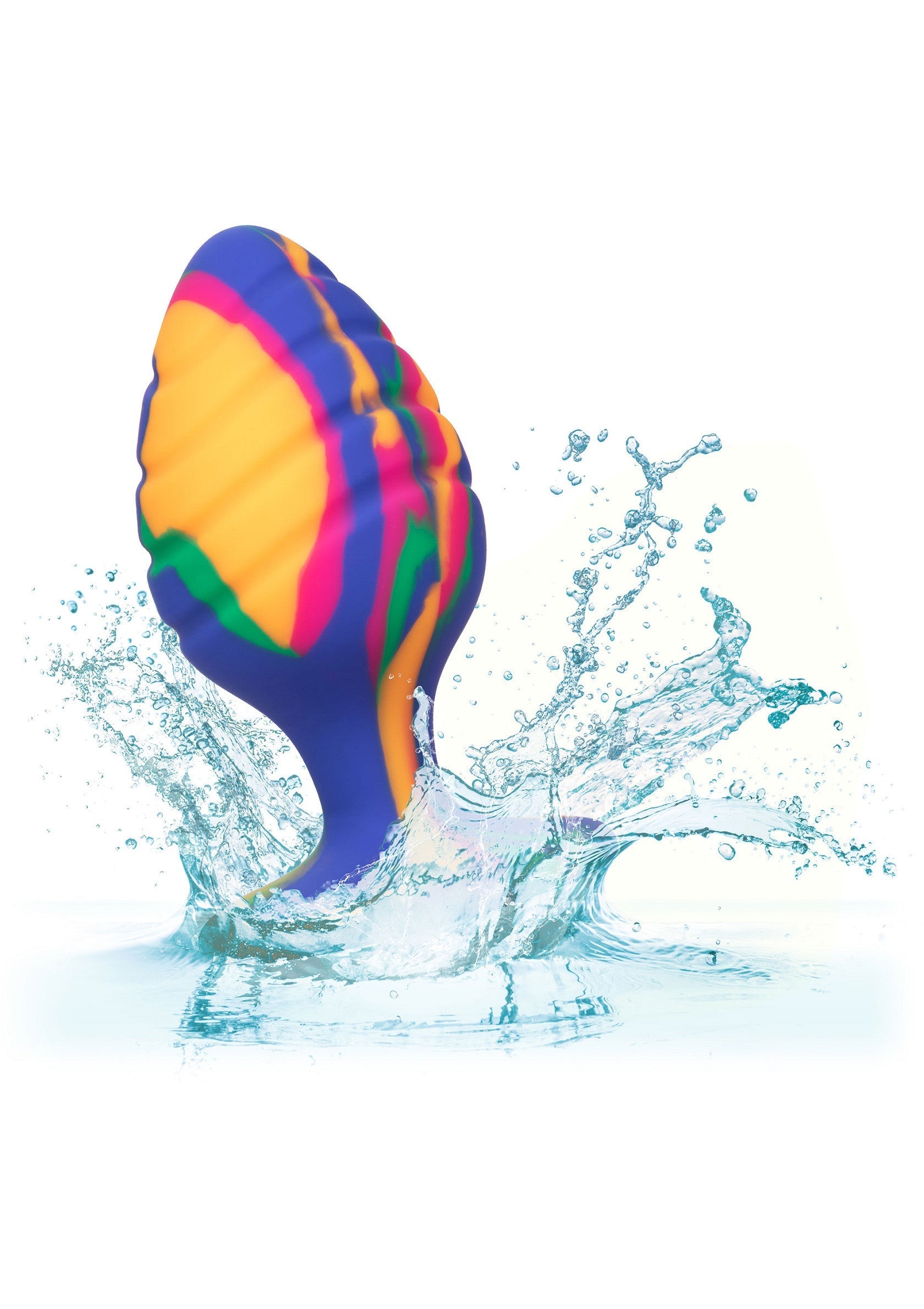 Cheeky Large Multicolored Swirl Plug