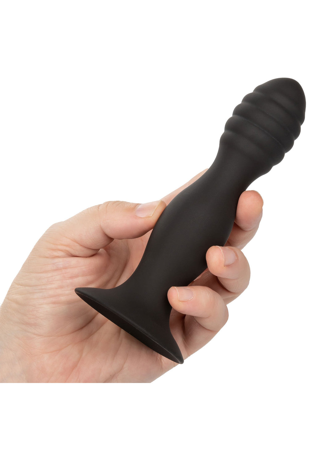 Black ribbed anal stallion