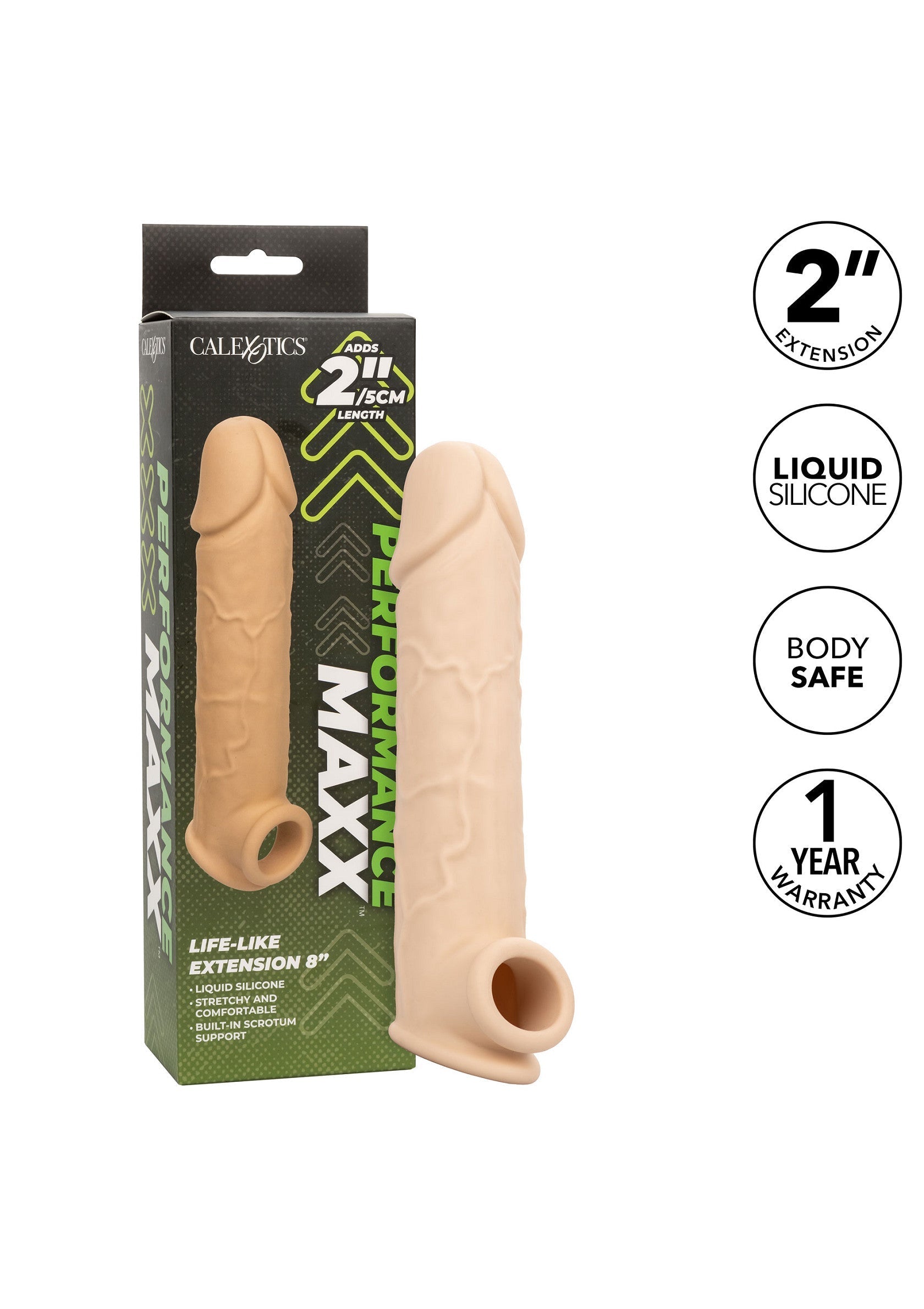 8-inch realistic extension skin