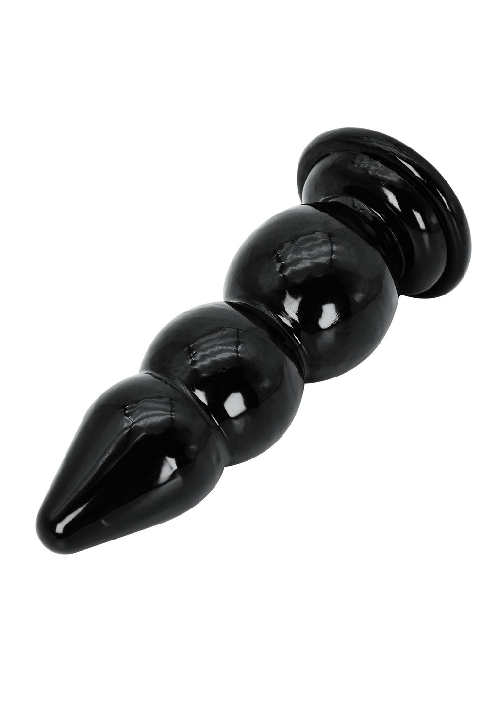 Black anal beads 23 cm