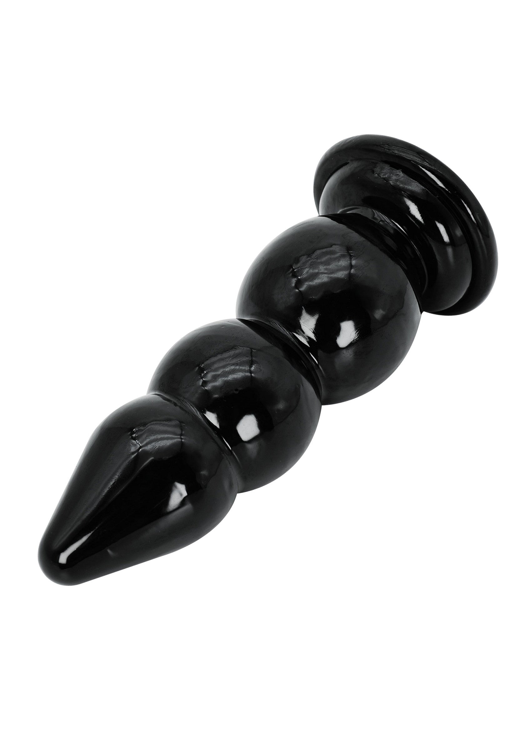 Black anal beads 23 cm