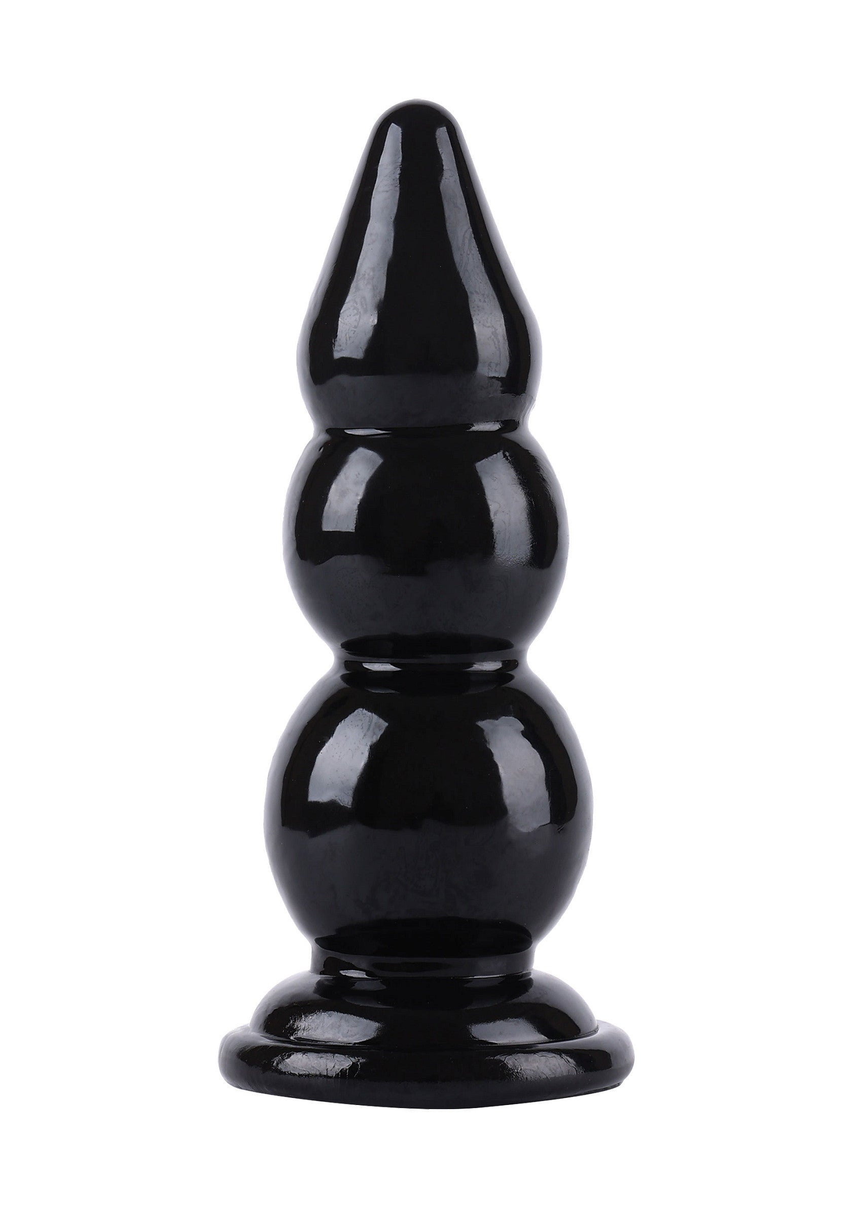 Black anal beads 23 cm