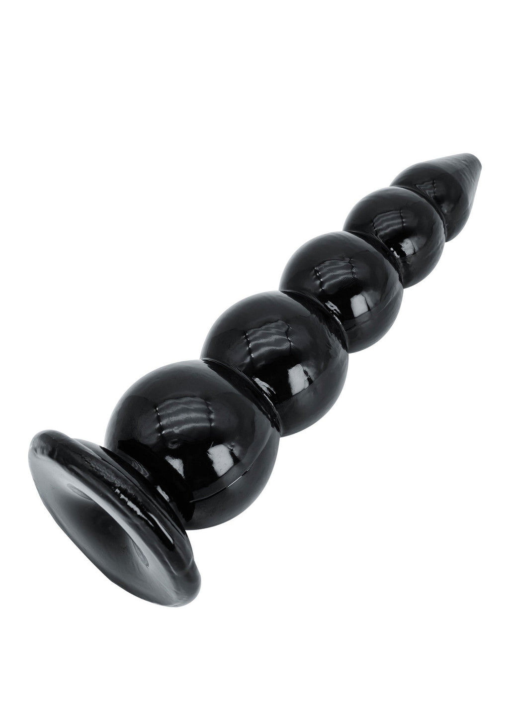 Black anal beads 40 cm