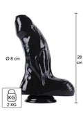 Dong Xtra Thick 28 cm Black