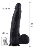 Dildo 32 cm black
