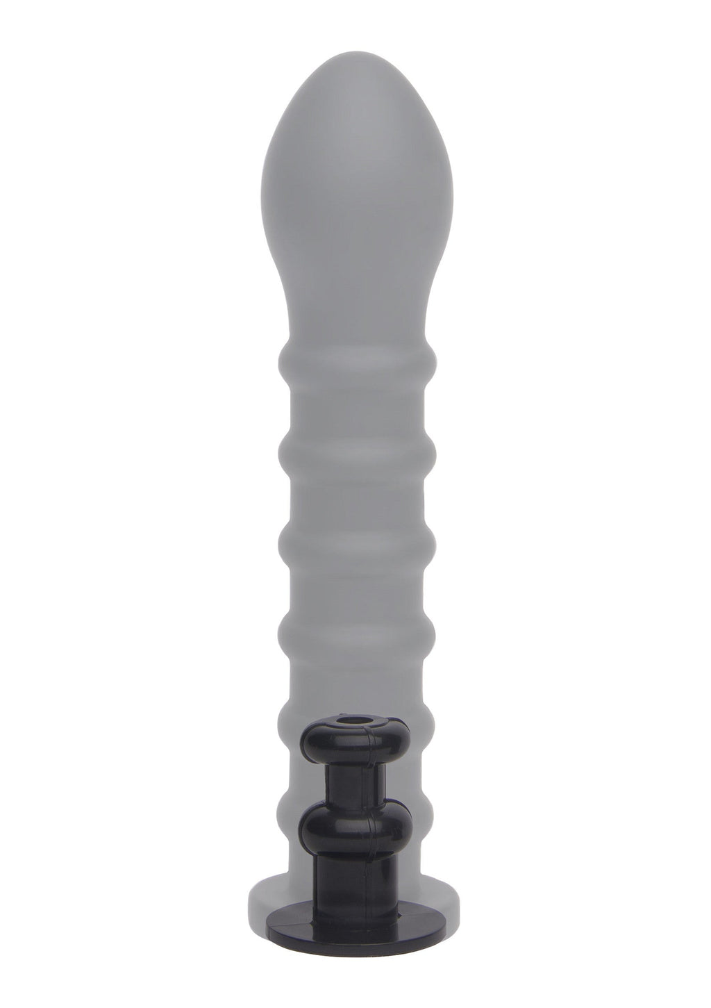 Easy-Lock ribbed dildo 19 cm black