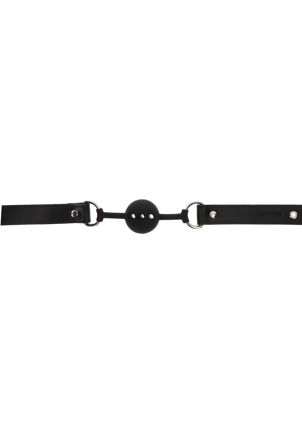 Black silicone ball gag
