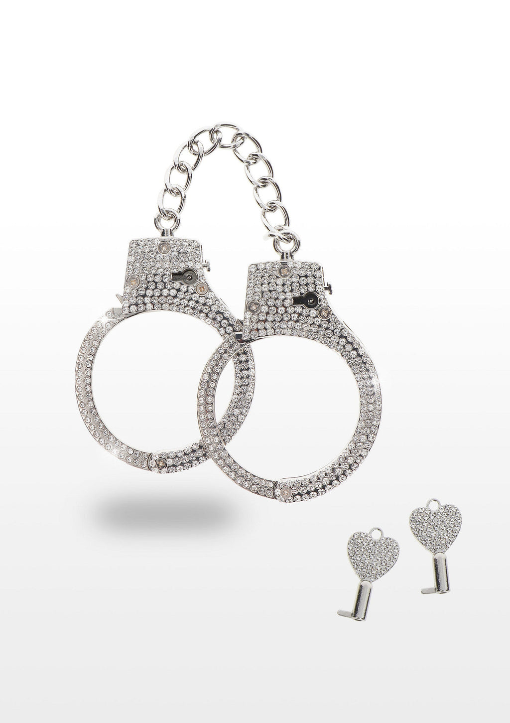 Silver diamond cuffs
