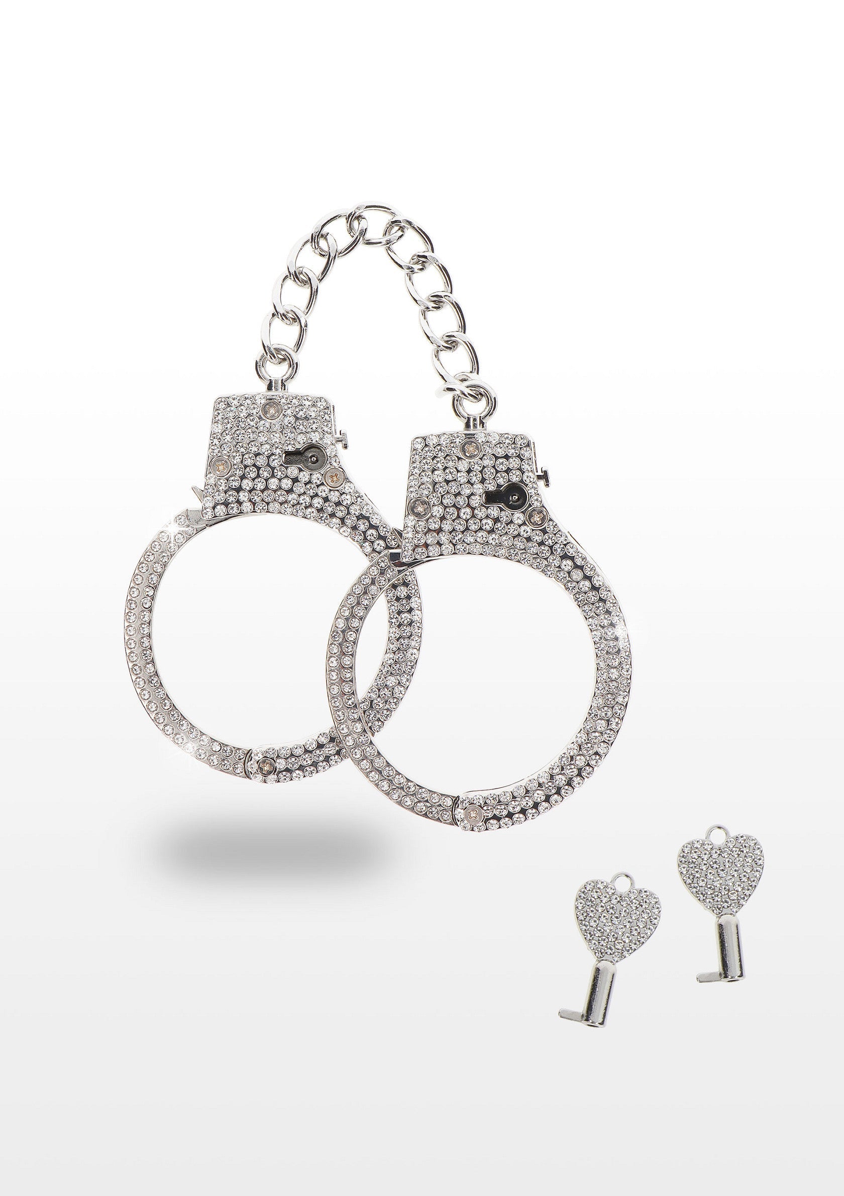 Silver diamond cuffs