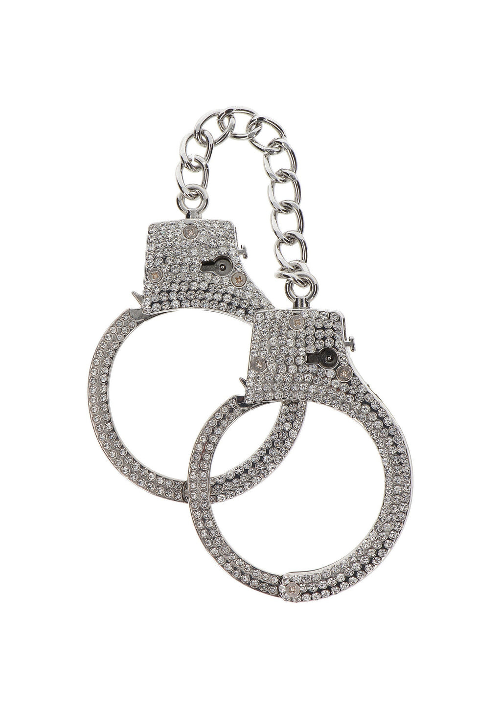 Silver diamond cuffs