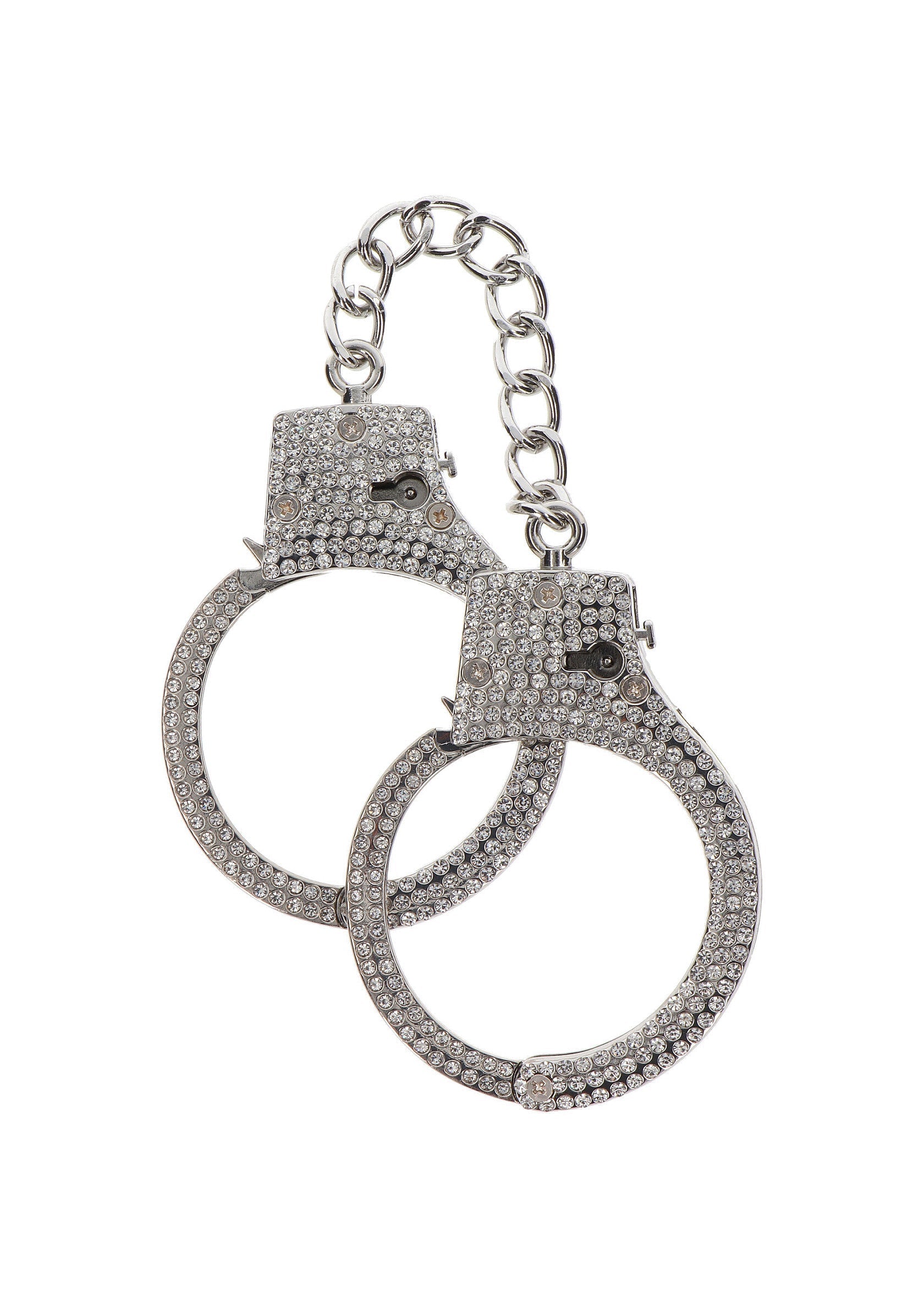 Silver diamond cuffs
