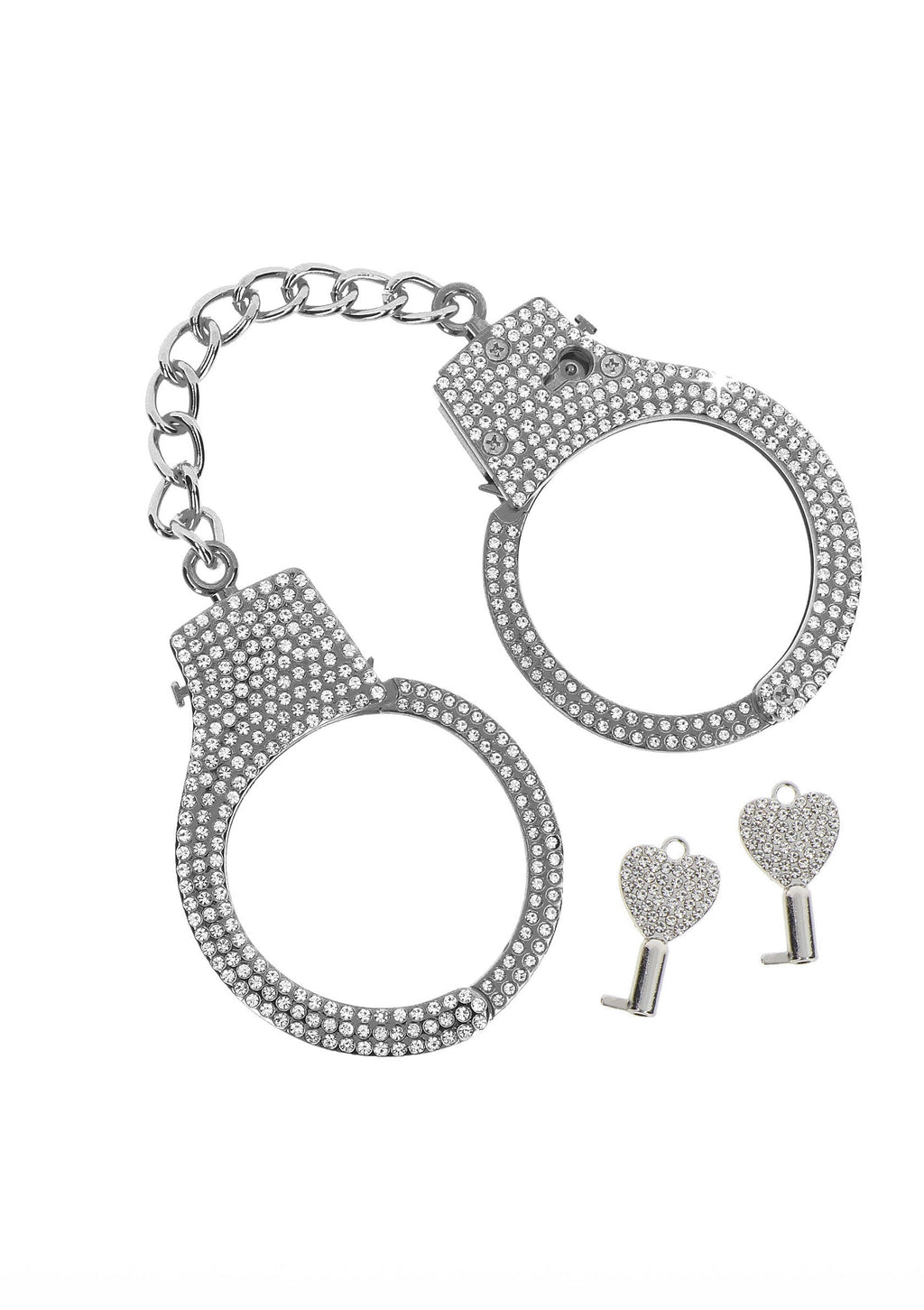 Silver diamond cuffs