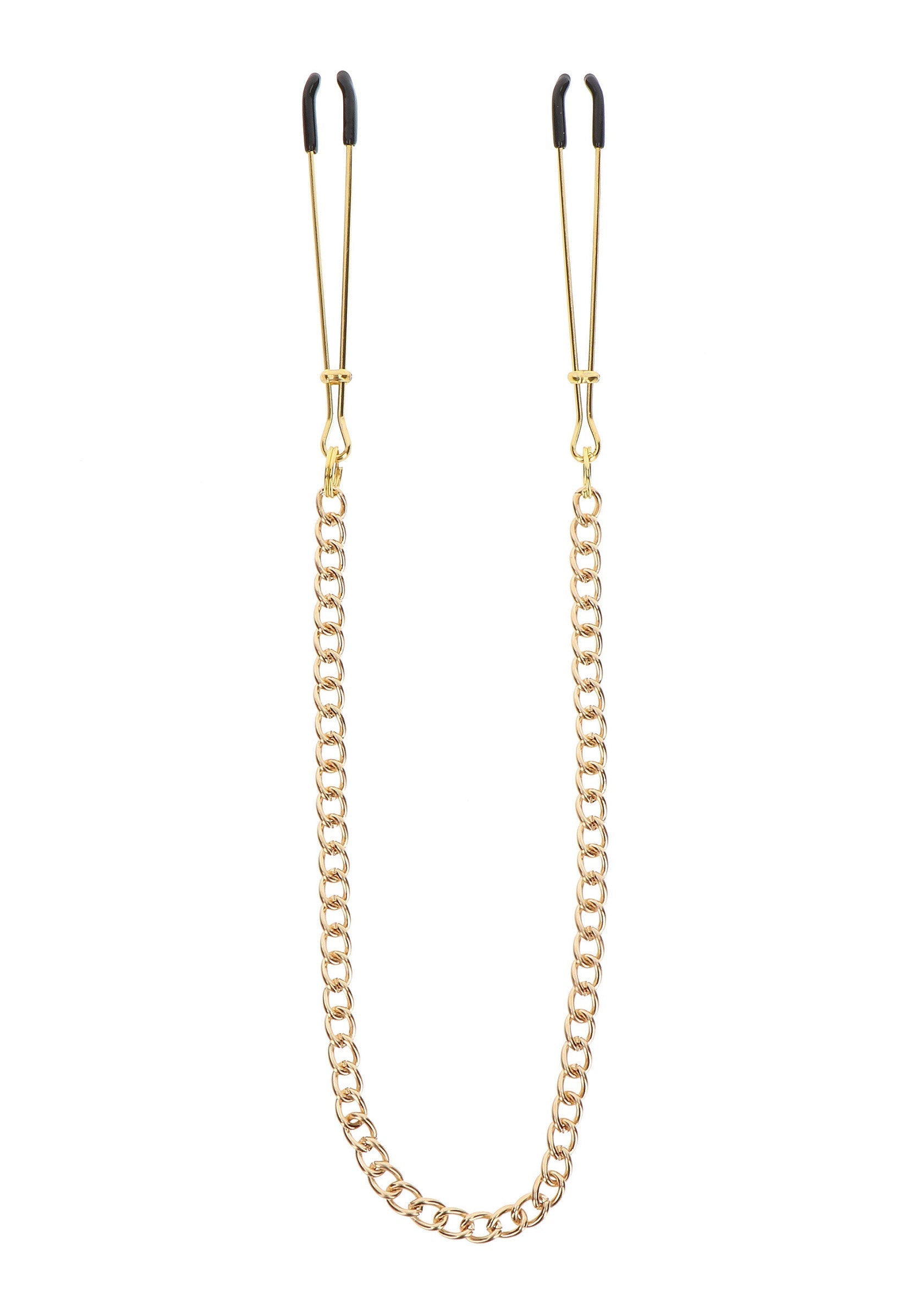 Tweezers with gold chain