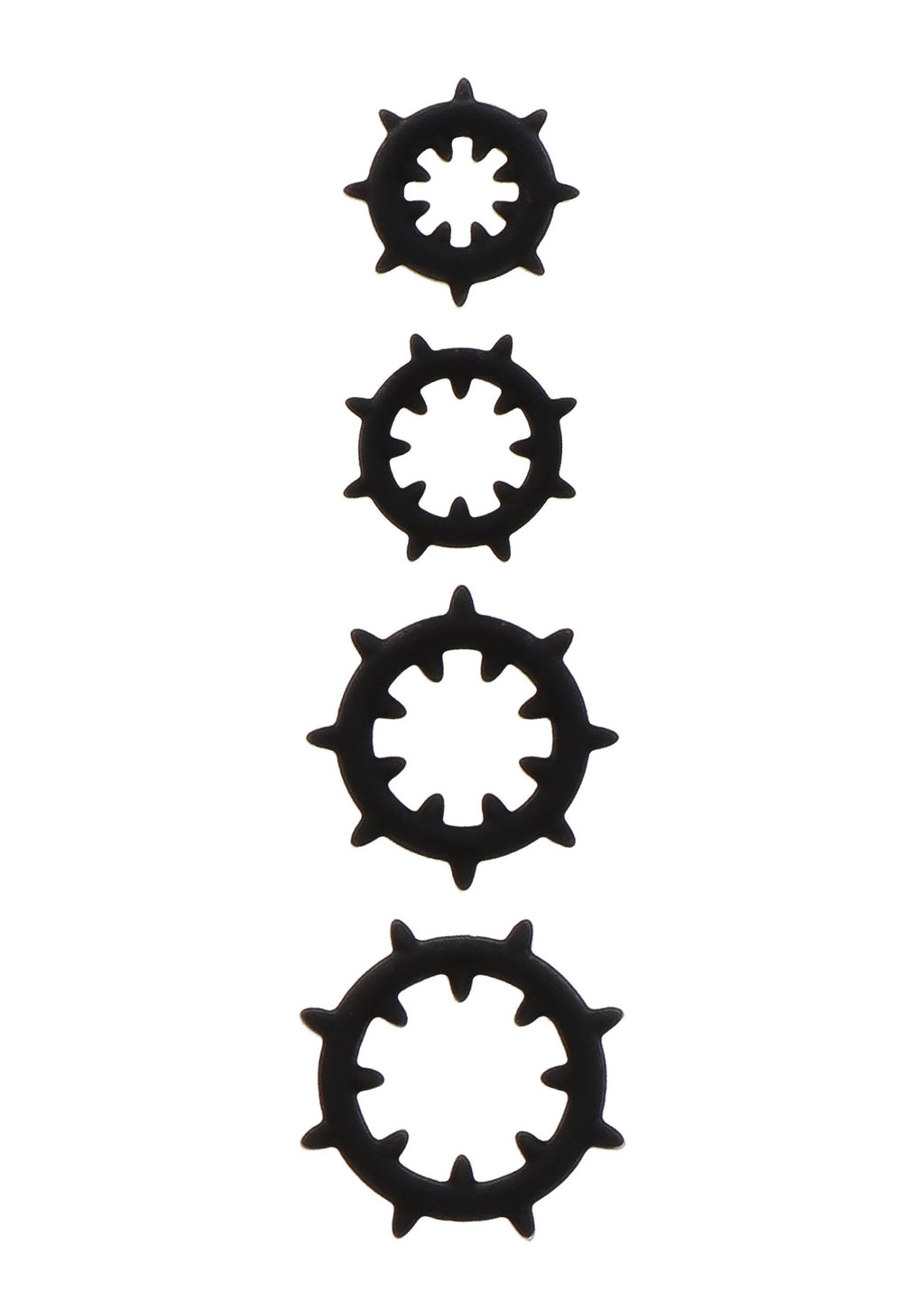 Nipple enlargers with 8 black rings