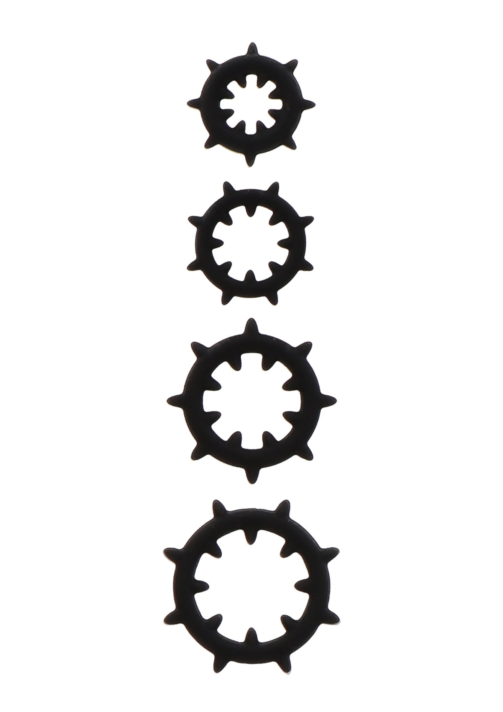 Nipple enlargers with 8 black rings