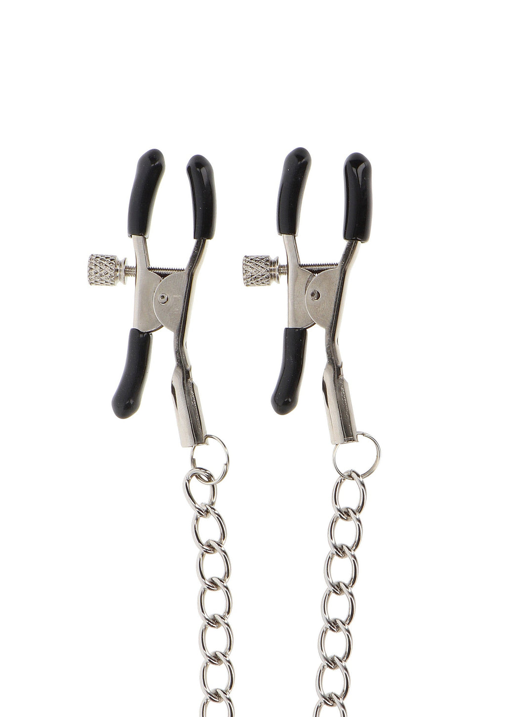Adjustable clamps with silver chain