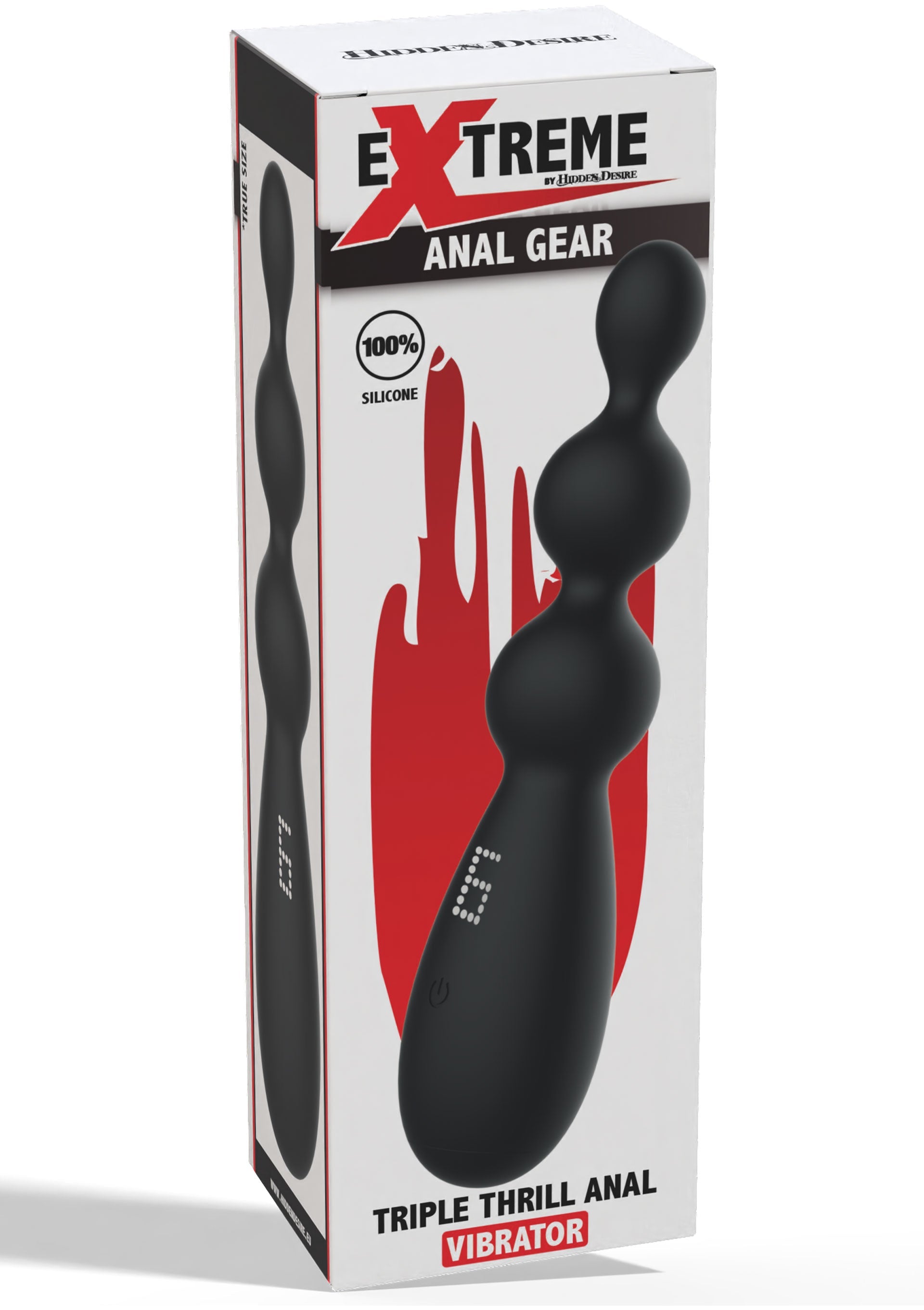 Triple Thrill black anal vibrator