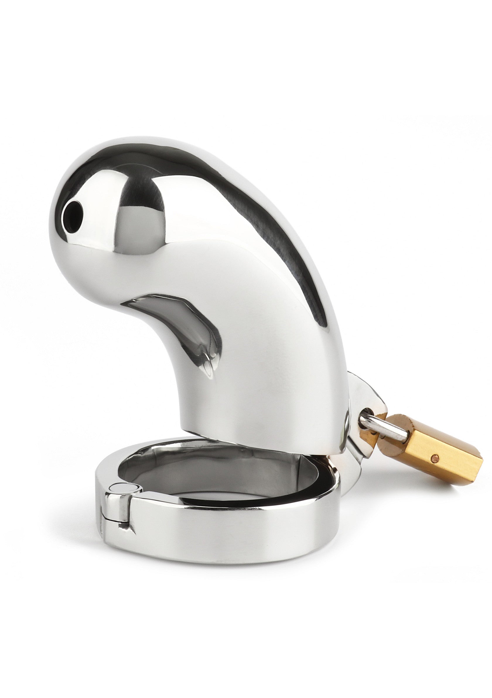 Male Chastity Device Silver Brig