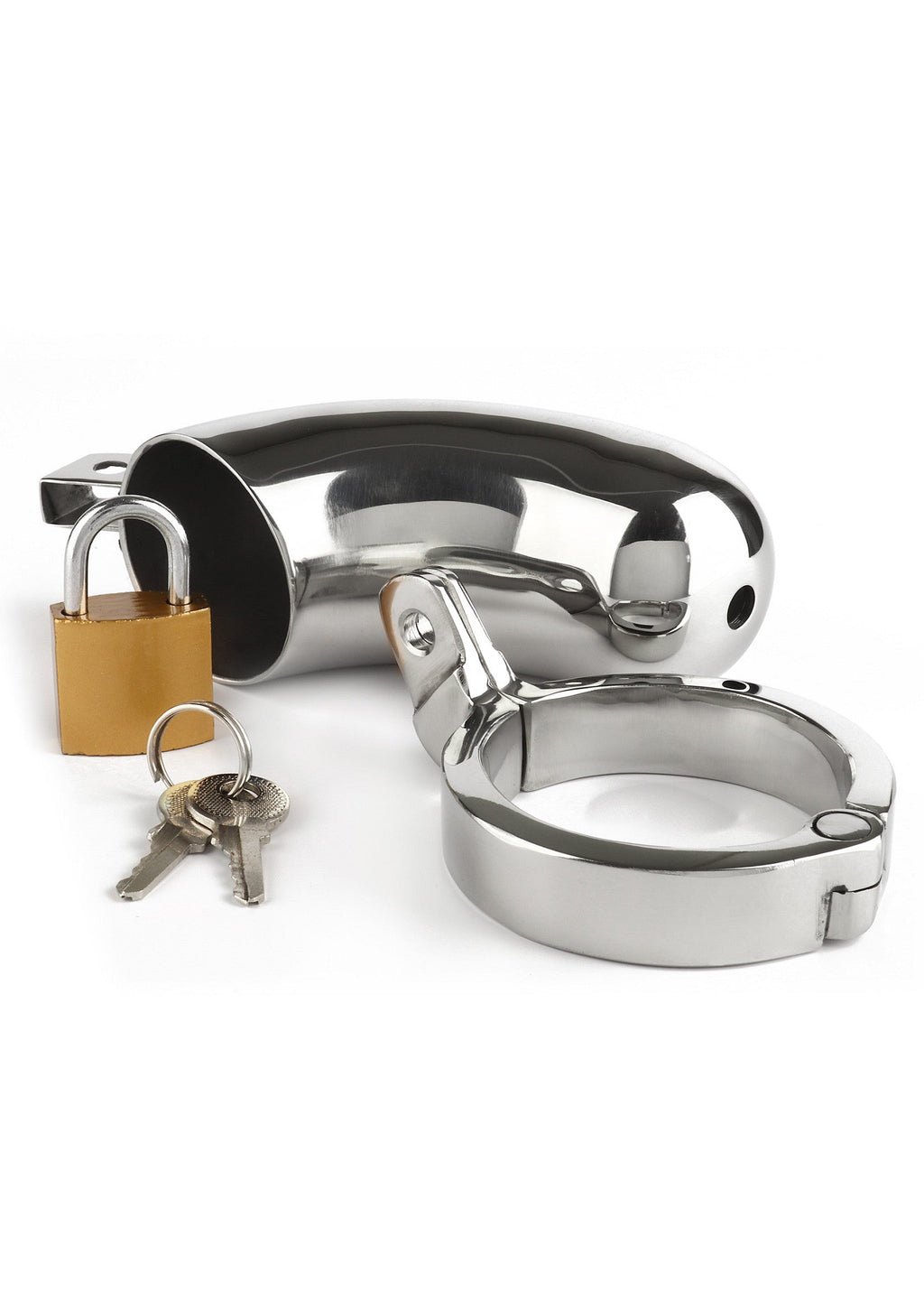 Male Chastity Device Silver Brig